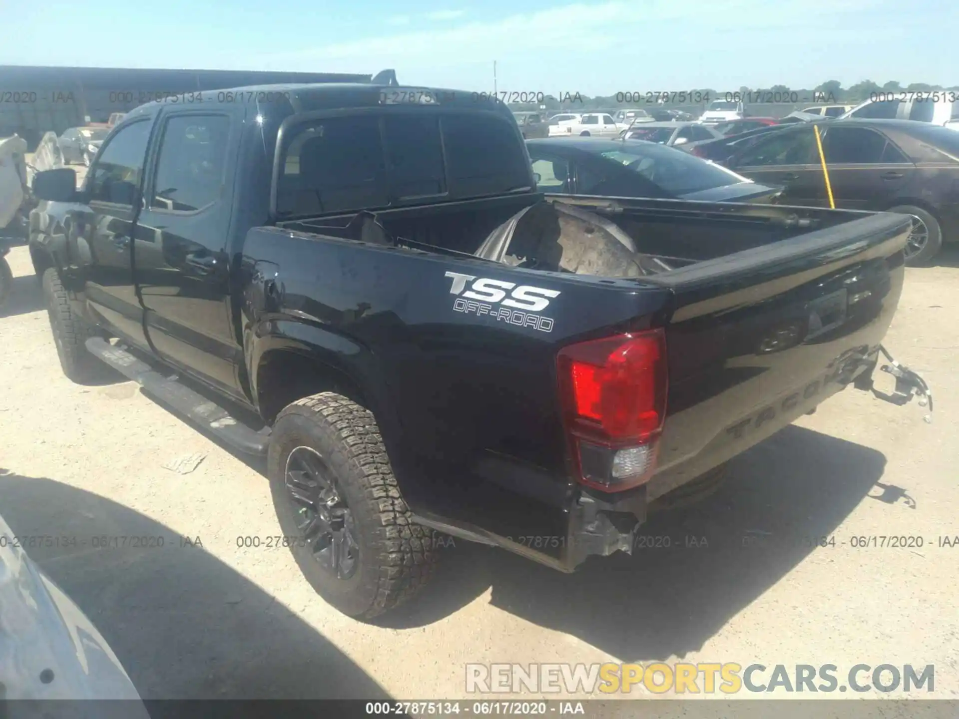 3 Photograph of a damaged car 5TFAX5GN1LX176002 TOYOTA TACOMA 2WD 2020