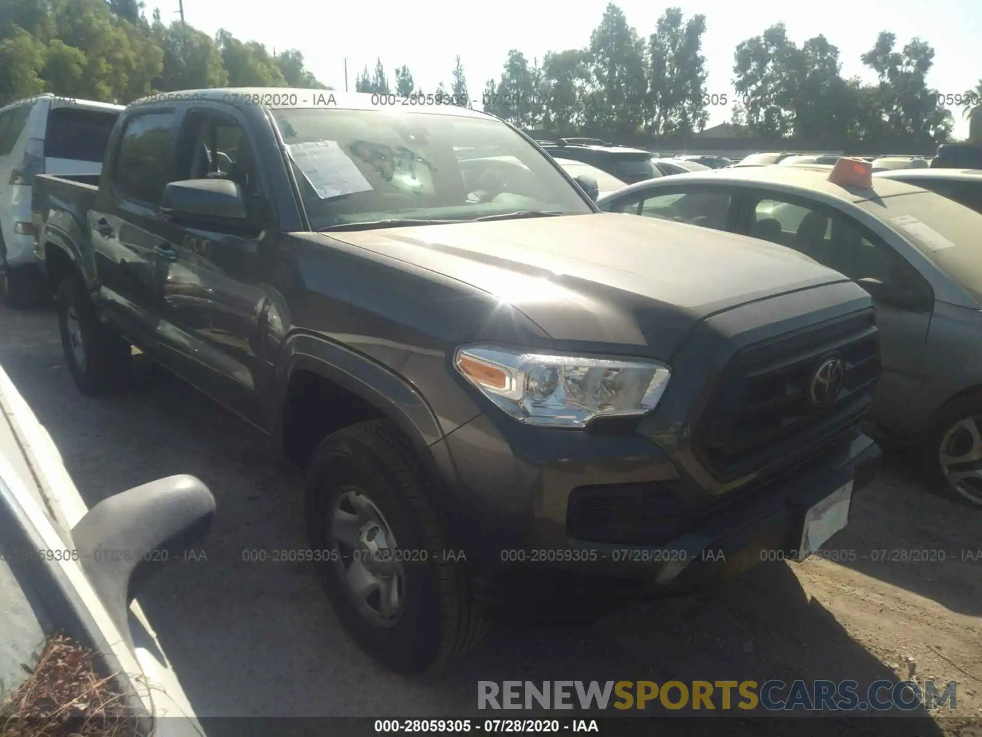 1 Photograph of a damaged car 5TFAX5GN1LX177313 TOYOTA TACOMA 2WD 2020