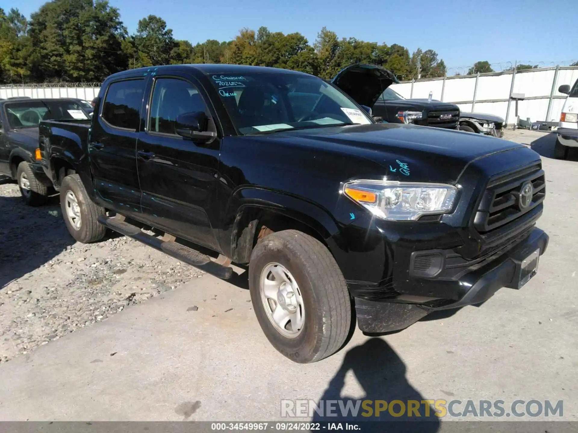 1 Photograph of a damaged car 5TFAX5GN1LX182396 TOYOTA TACOMA 2WD 2020