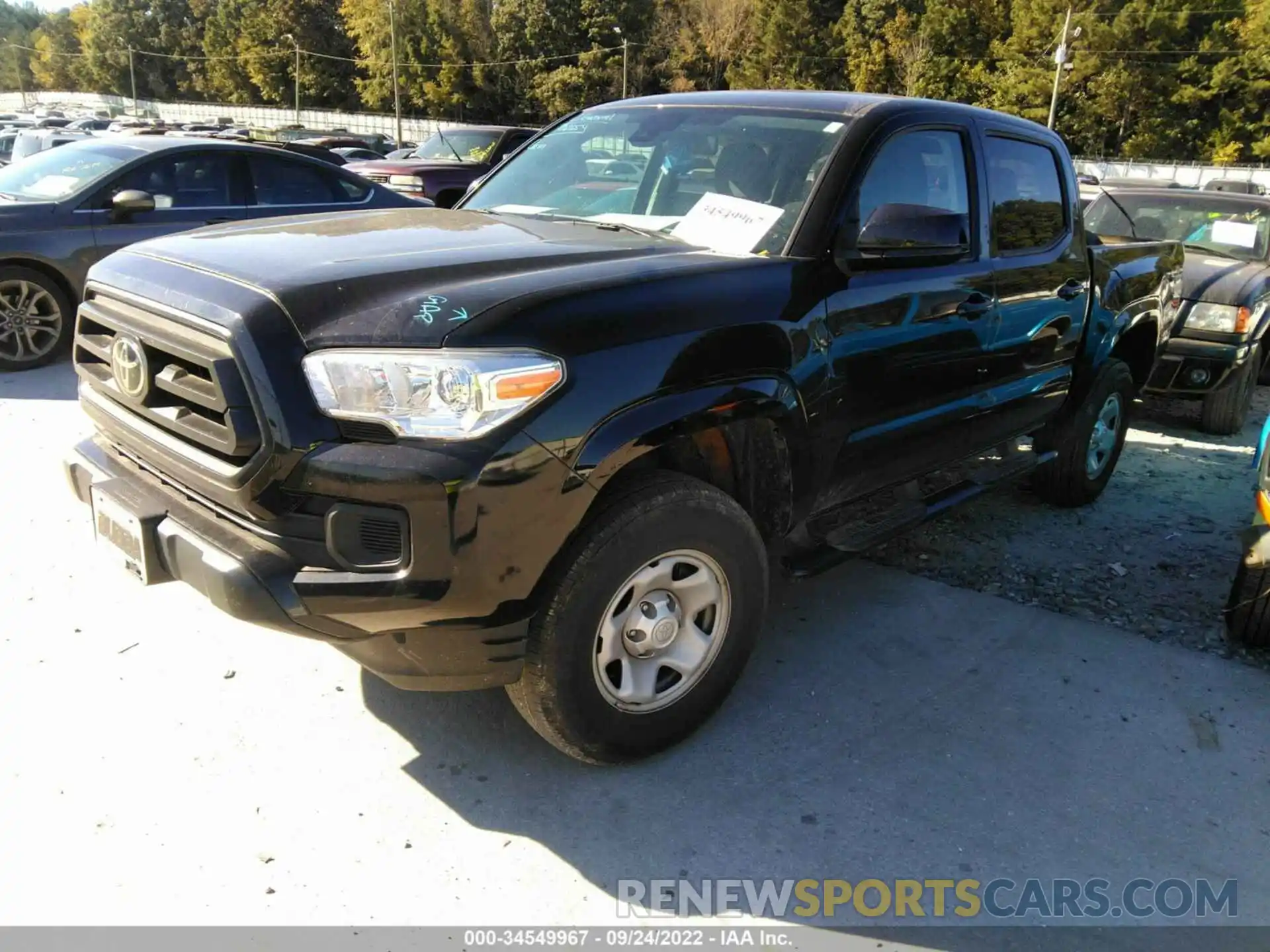 2 Photograph of a damaged car 5TFAX5GN1LX182396 TOYOTA TACOMA 2WD 2020