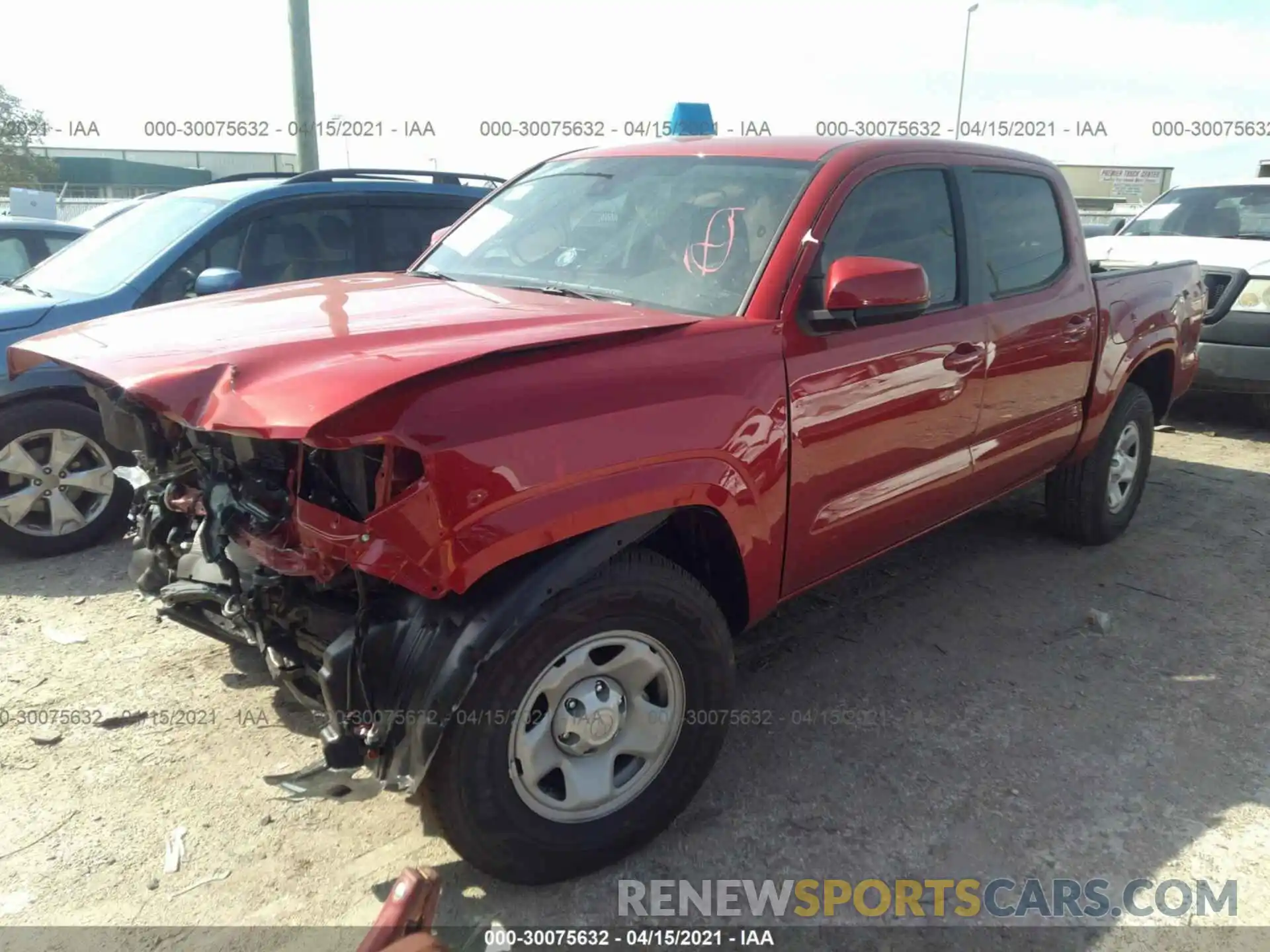2 Фотография поврежденного автомобиля 5TFAX5GN1LX183371 TOYOTA TACOMA 2WD 2020