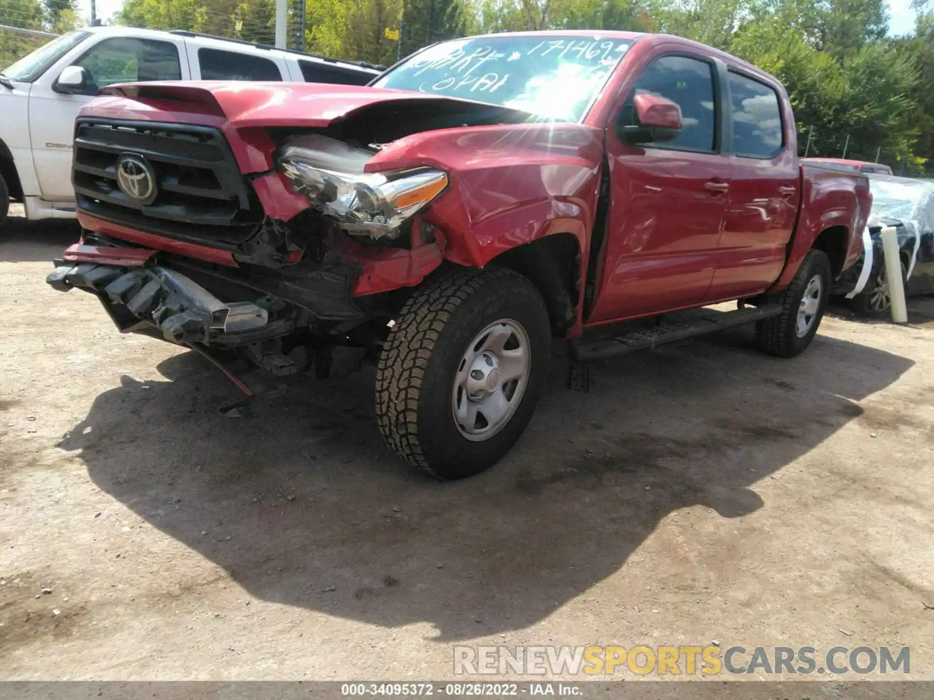 2 Photograph of a damaged car 5TFAX5GN2LX171469 TOYOTA TACOMA 2WD 2020