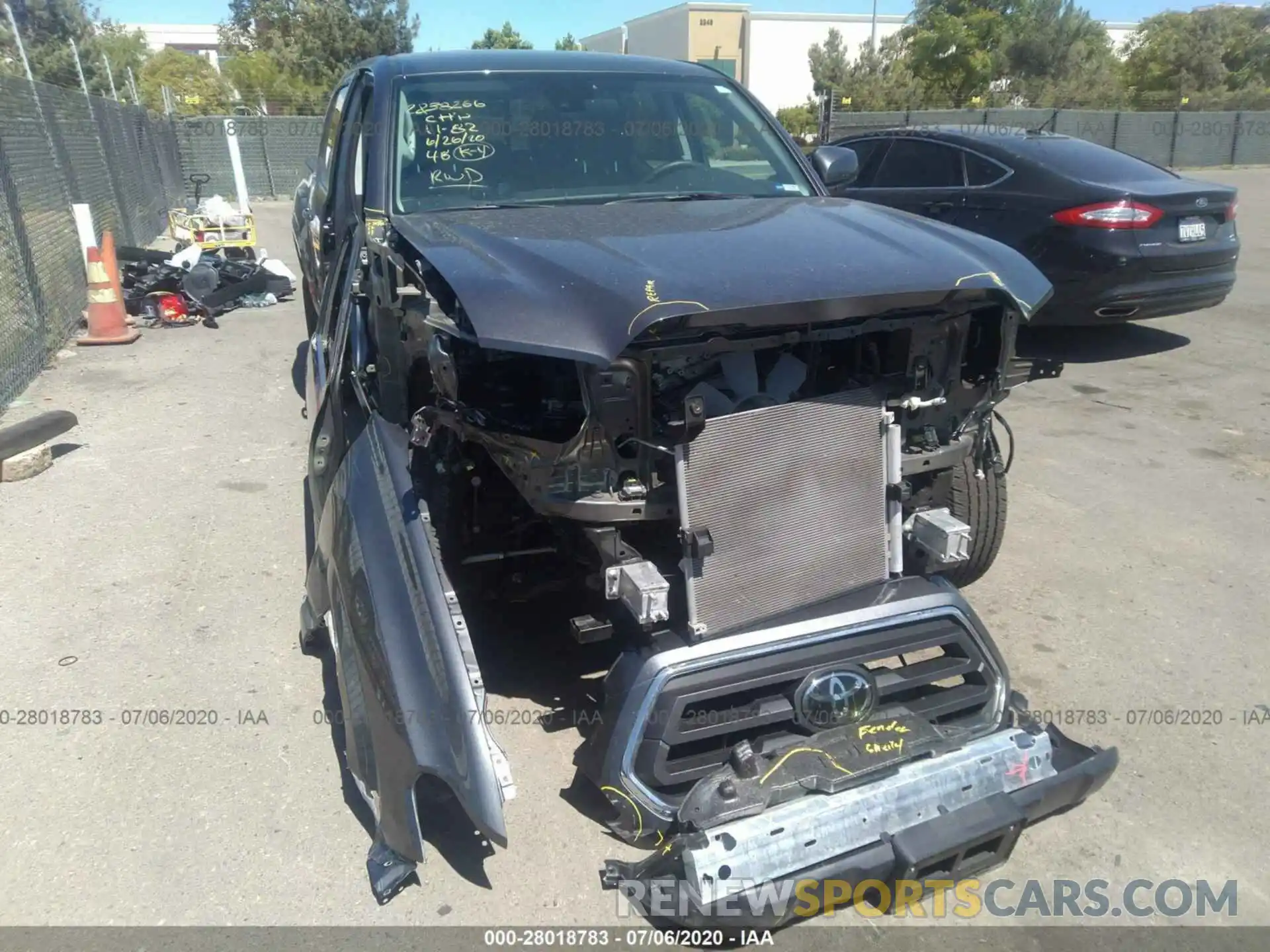 6 Photograph of a damaged car 5TFAX5GN2LX172556 TOYOTA TACOMA 2WD 2020