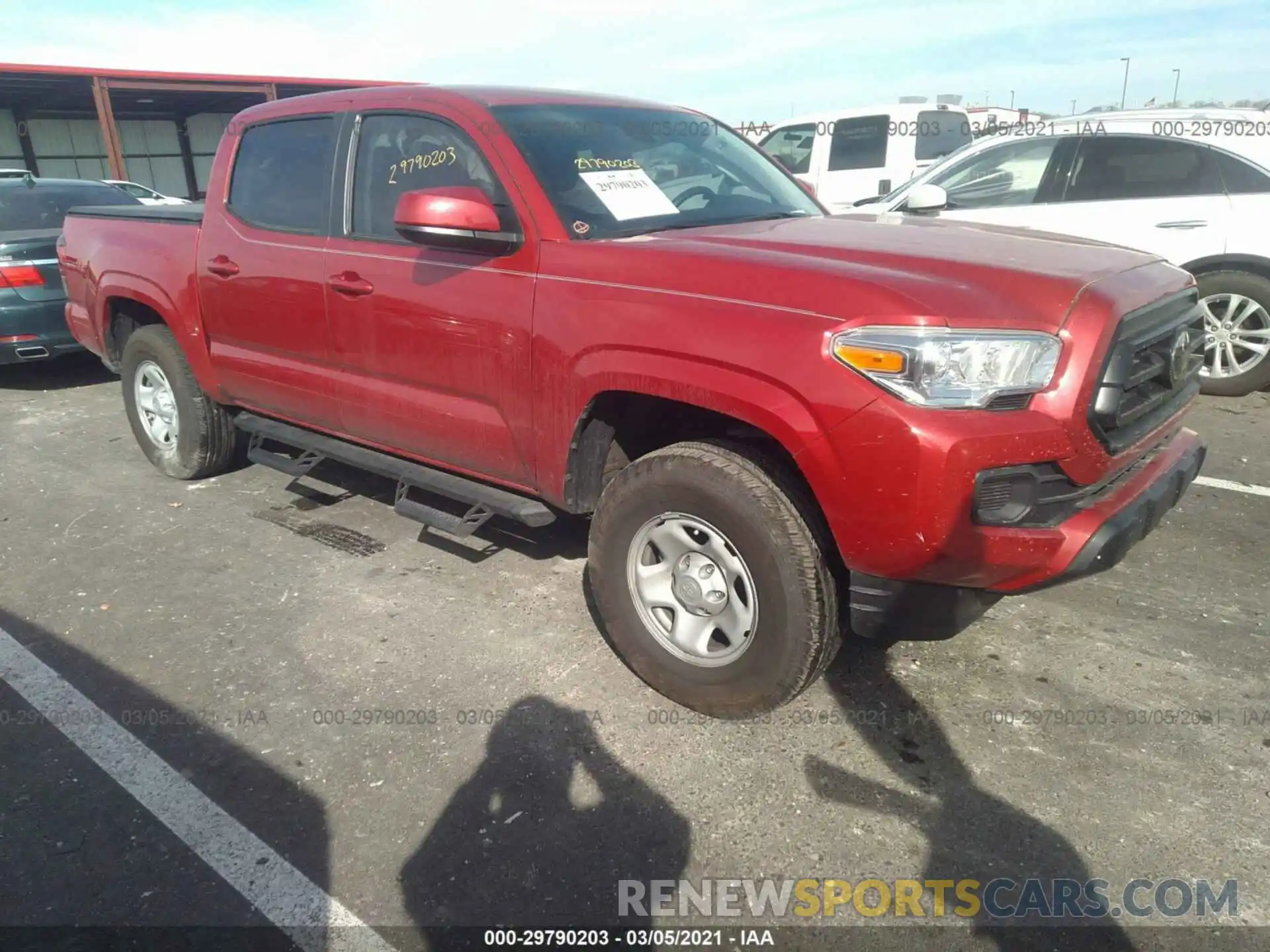 1 Photograph of a damaged car 5TFAX5GN2LX173917 TOYOTA TACOMA 2WD 2020