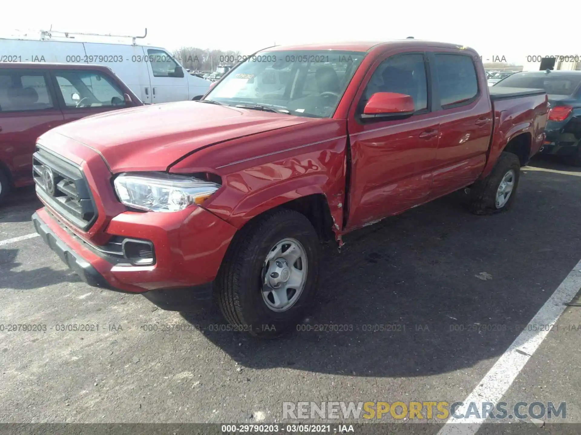 2 Photograph of a damaged car 5TFAX5GN2LX173917 TOYOTA TACOMA 2WD 2020