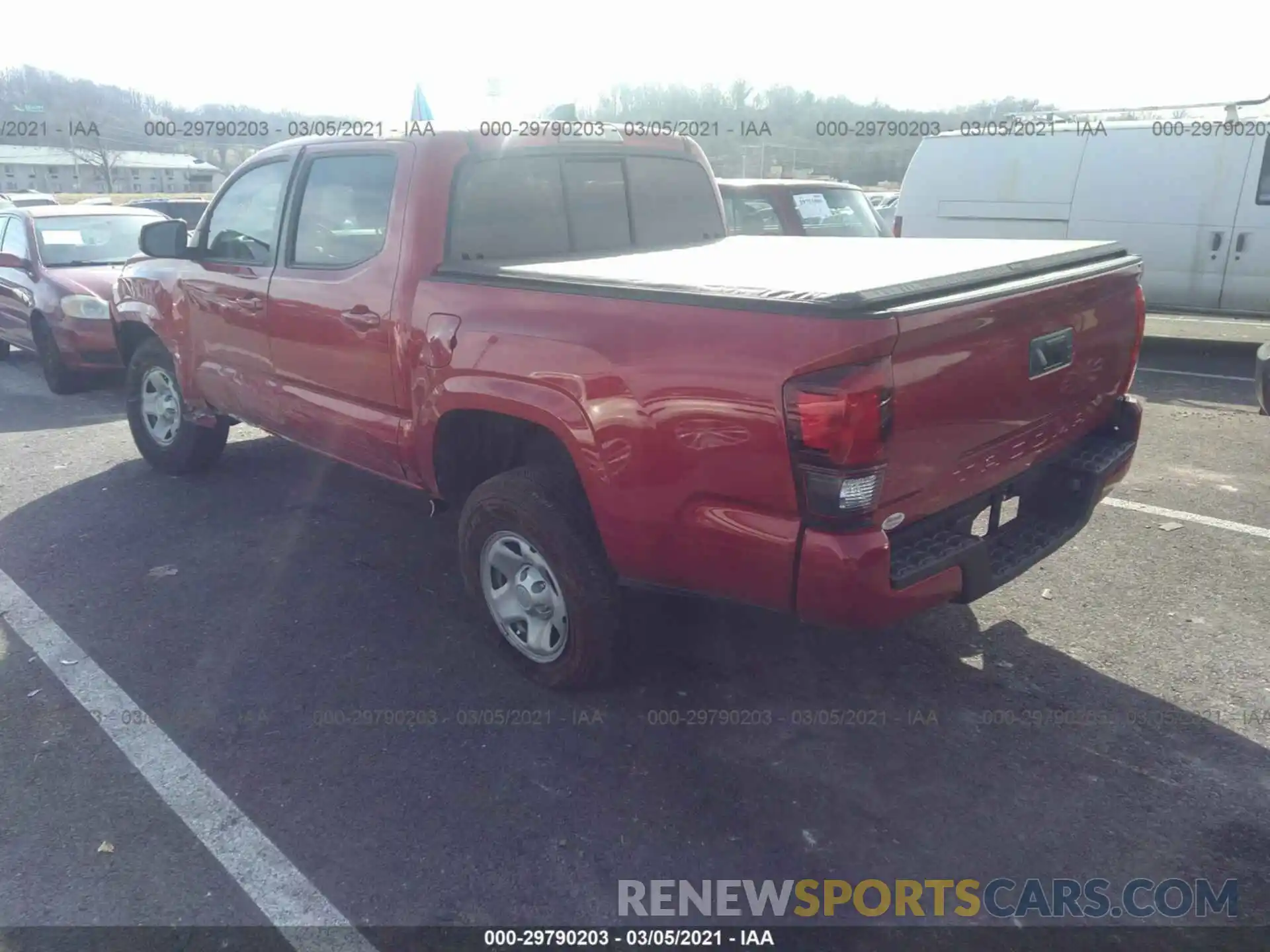 3 Photograph of a damaged car 5TFAX5GN2LX173917 TOYOTA TACOMA 2WD 2020