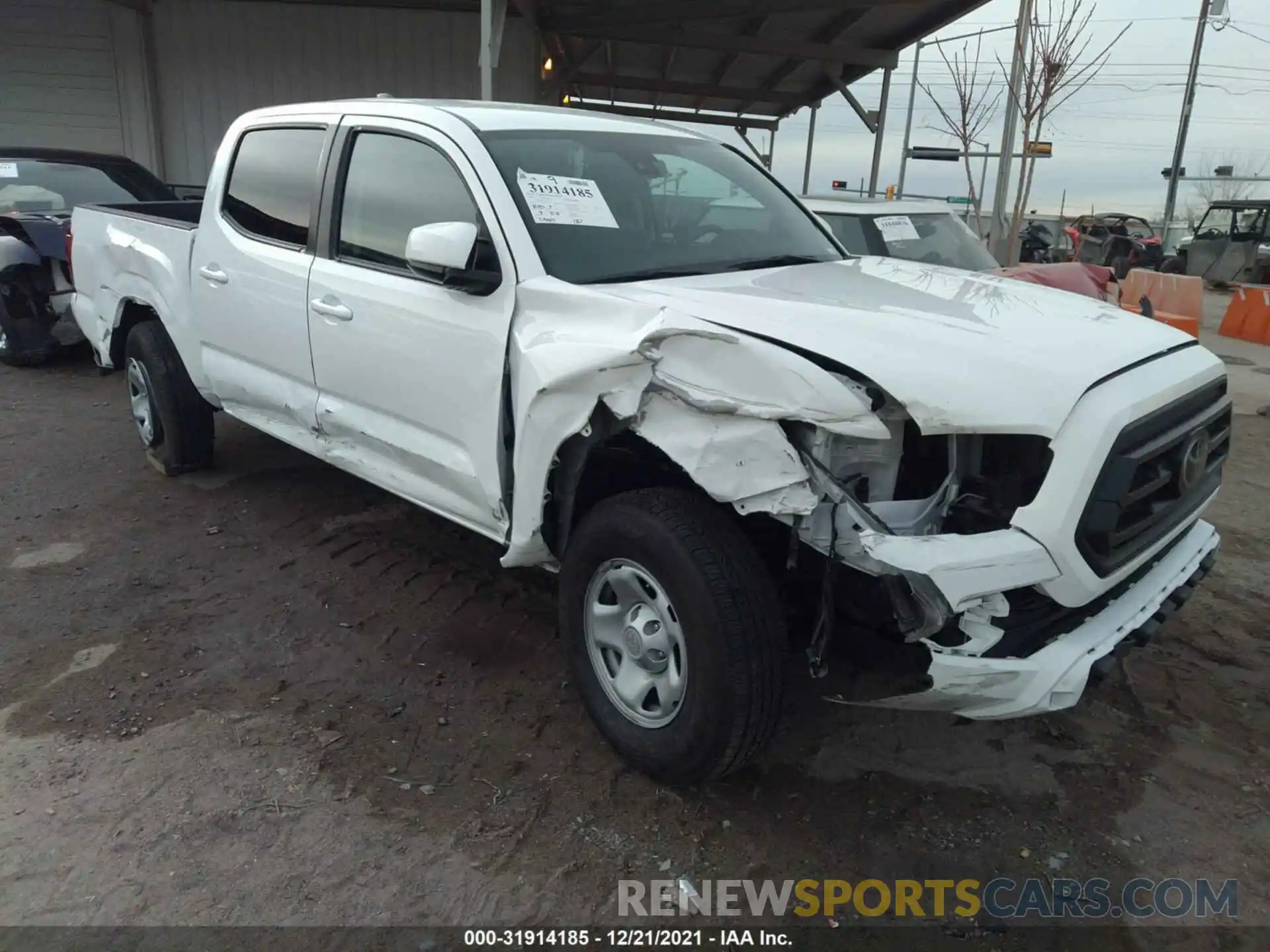 1 Photograph of a damaged car 5TFAX5GN3LX168743 TOYOTA TACOMA 2WD 2020