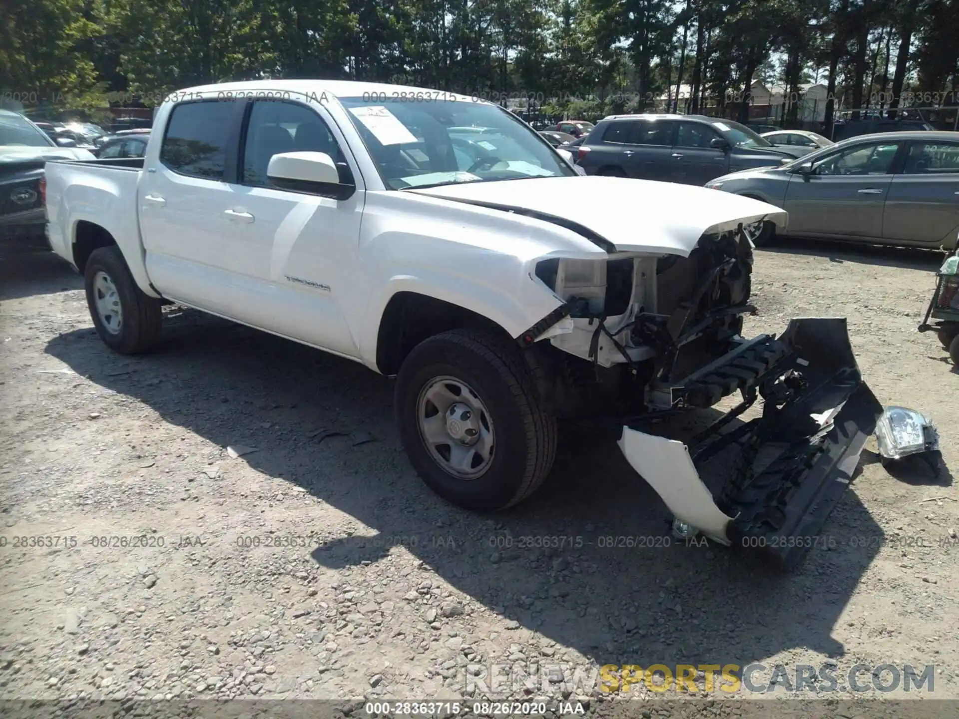 1 Photograph of a damaged car 5TFAX5GN3LX171089 TOYOTA TACOMA 2WD 2020