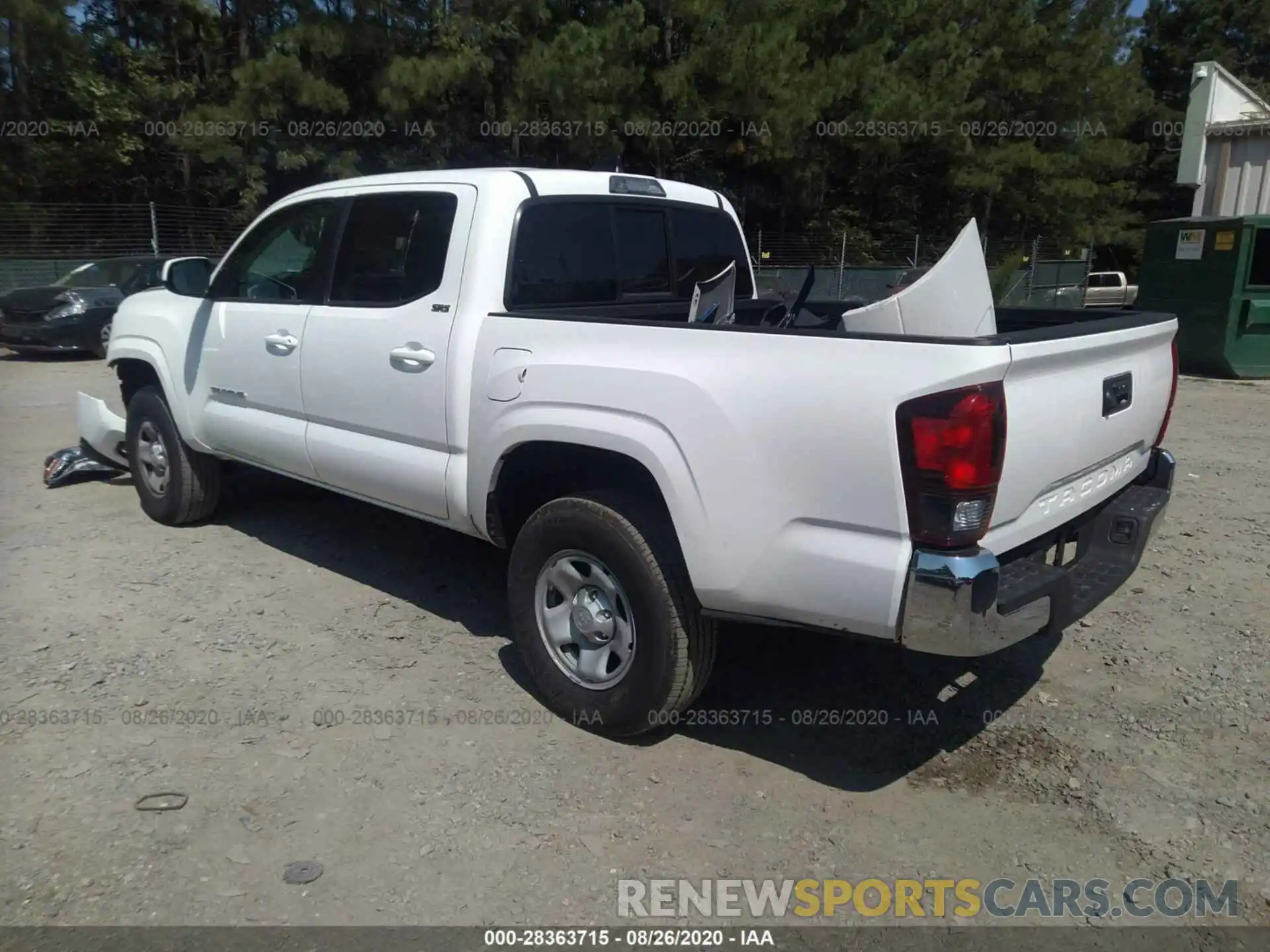 3 Photograph of a damaged car 5TFAX5GN3LX171089 TOYOTA TACOMA 2WD 2020