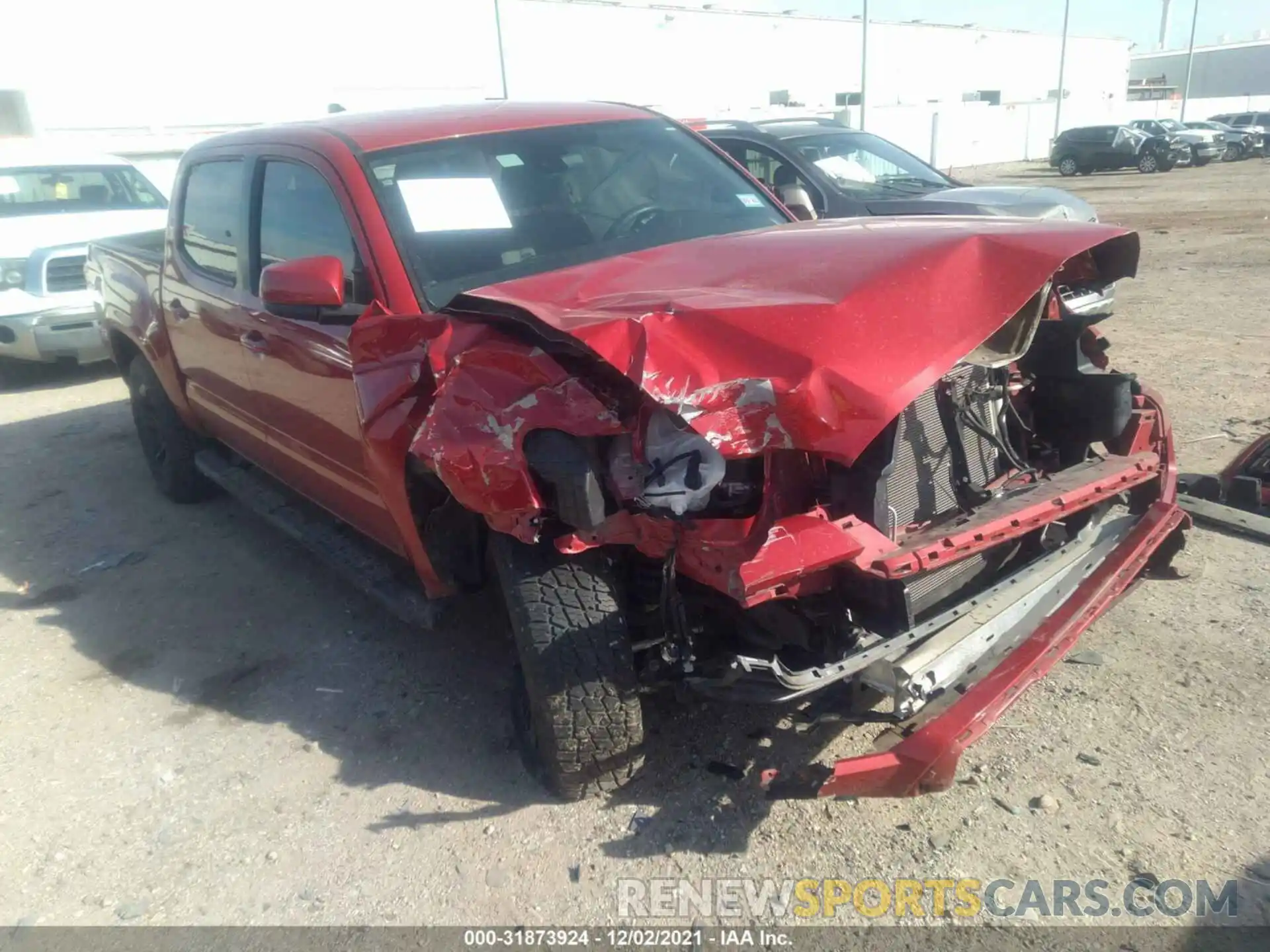 1 Photograph of a damaged car 5TFAX5GN3LX173814 TOYOTA TACOMA 2WD 2020