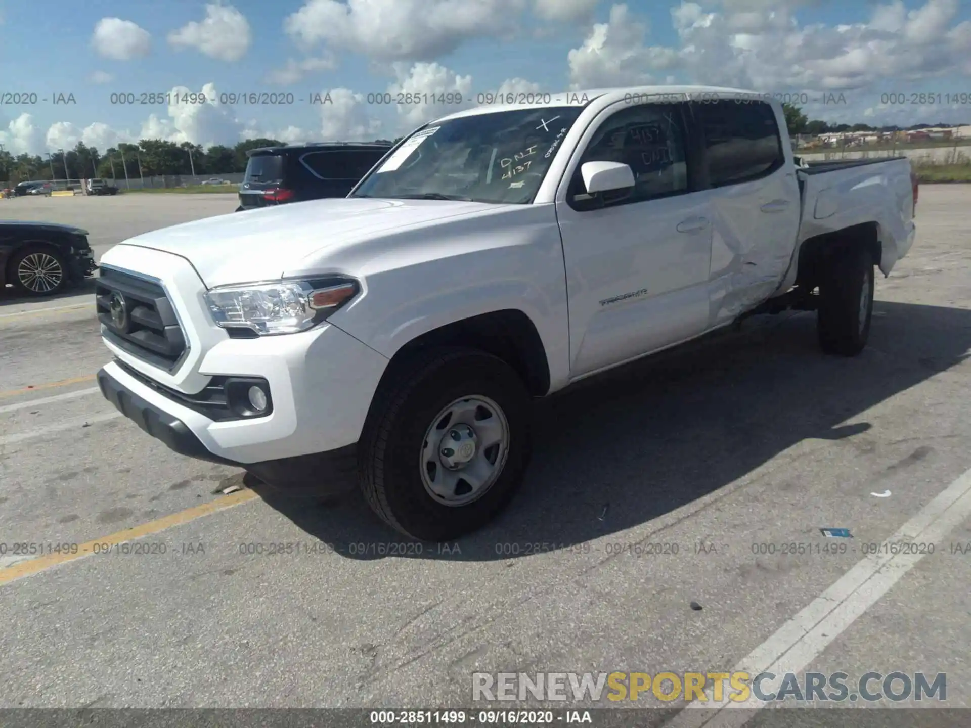 2 Photograph of a damaged car 5TFAX5GN3LX176051 TOYOTA TACOMA 2WD 2020