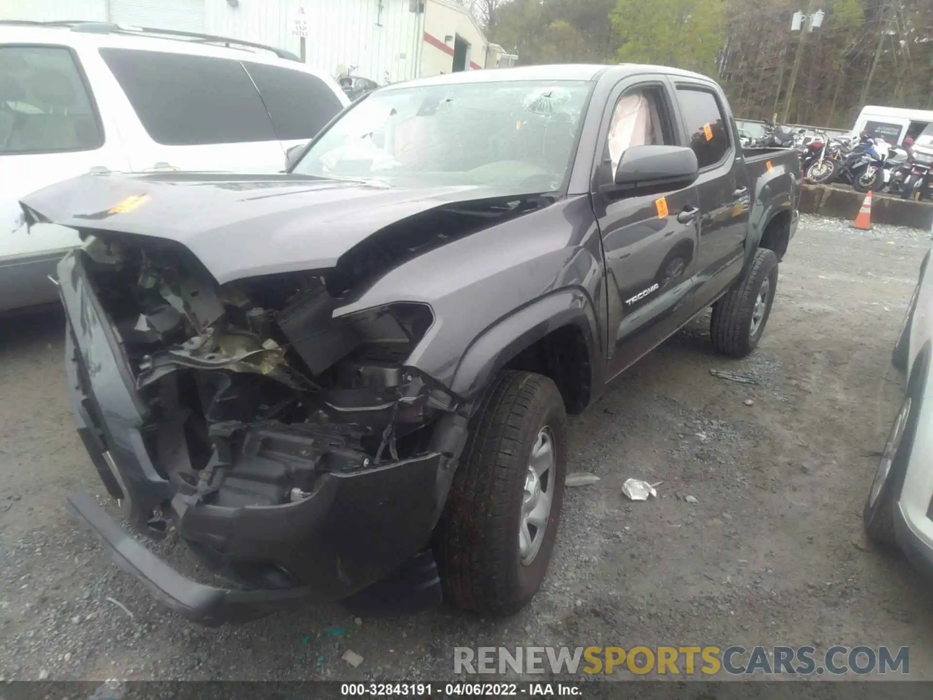 2 Photograph of a damaged car 5TFAX5GN3LX178284 TOYOTA TACOMA 2WD 2020