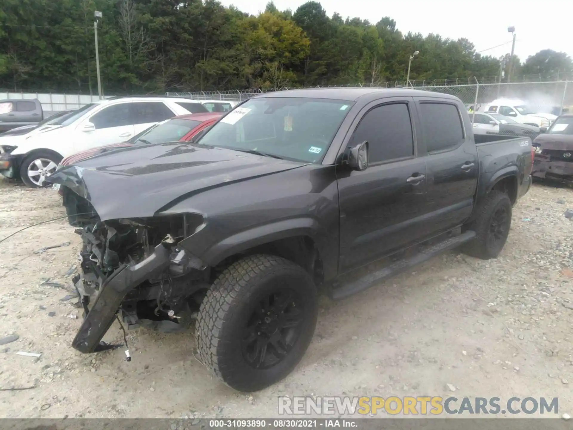 2 Photograph of a damaged car 5TFAX5GN3LX181850 TOYOTA TACOMA 2WD 2020