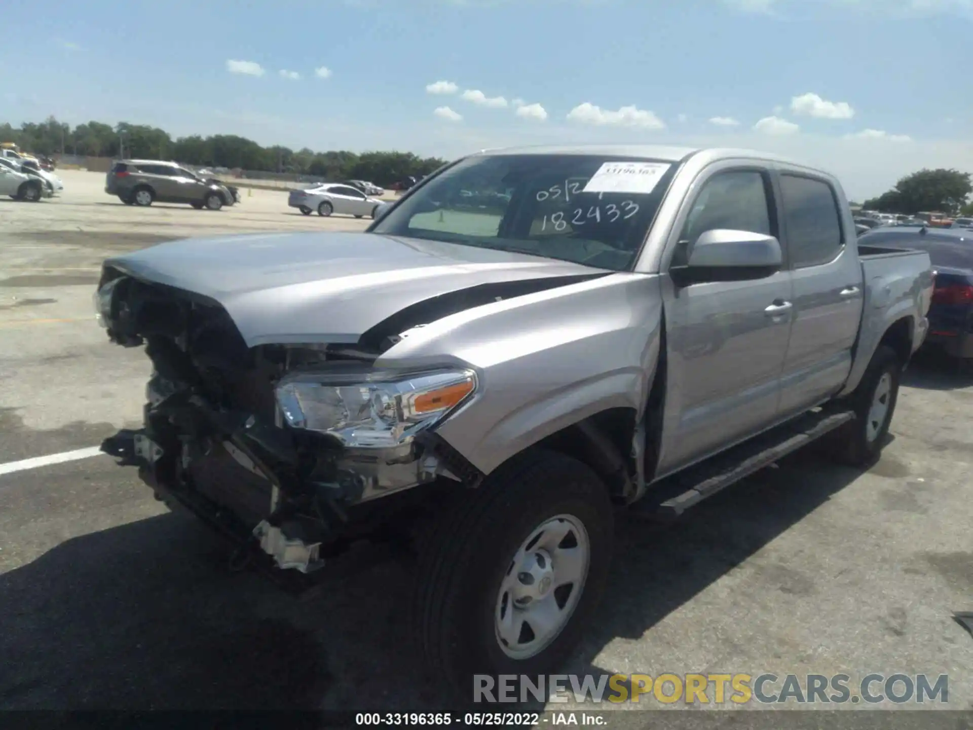 2 Photograph of a damaged car 5TFAX5GN3LX182433 TOYOTA TACOMA 2WD 2020