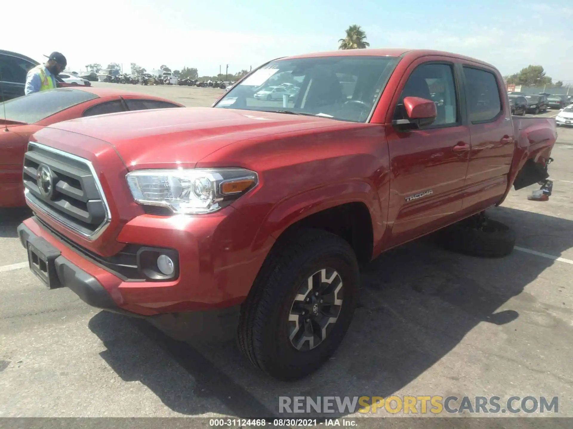 2 Photograph of a damaged car 5TFAX5GN3LX185025 TOYOTA TACOMA 2WD 2020