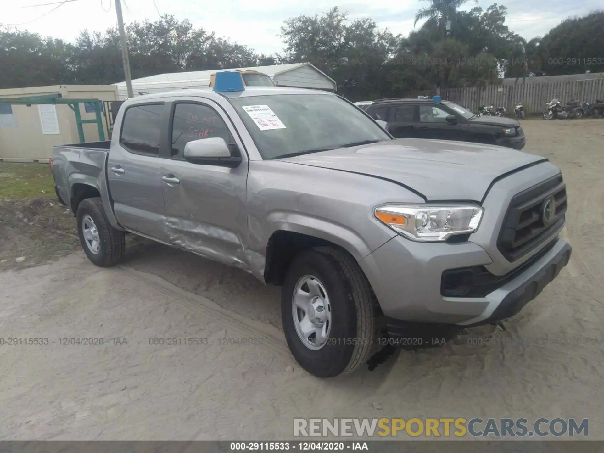 1 Photograph of a damaged car 5TFAX5GN3LX188569 TOYOTA TACOMA 2WD 2020