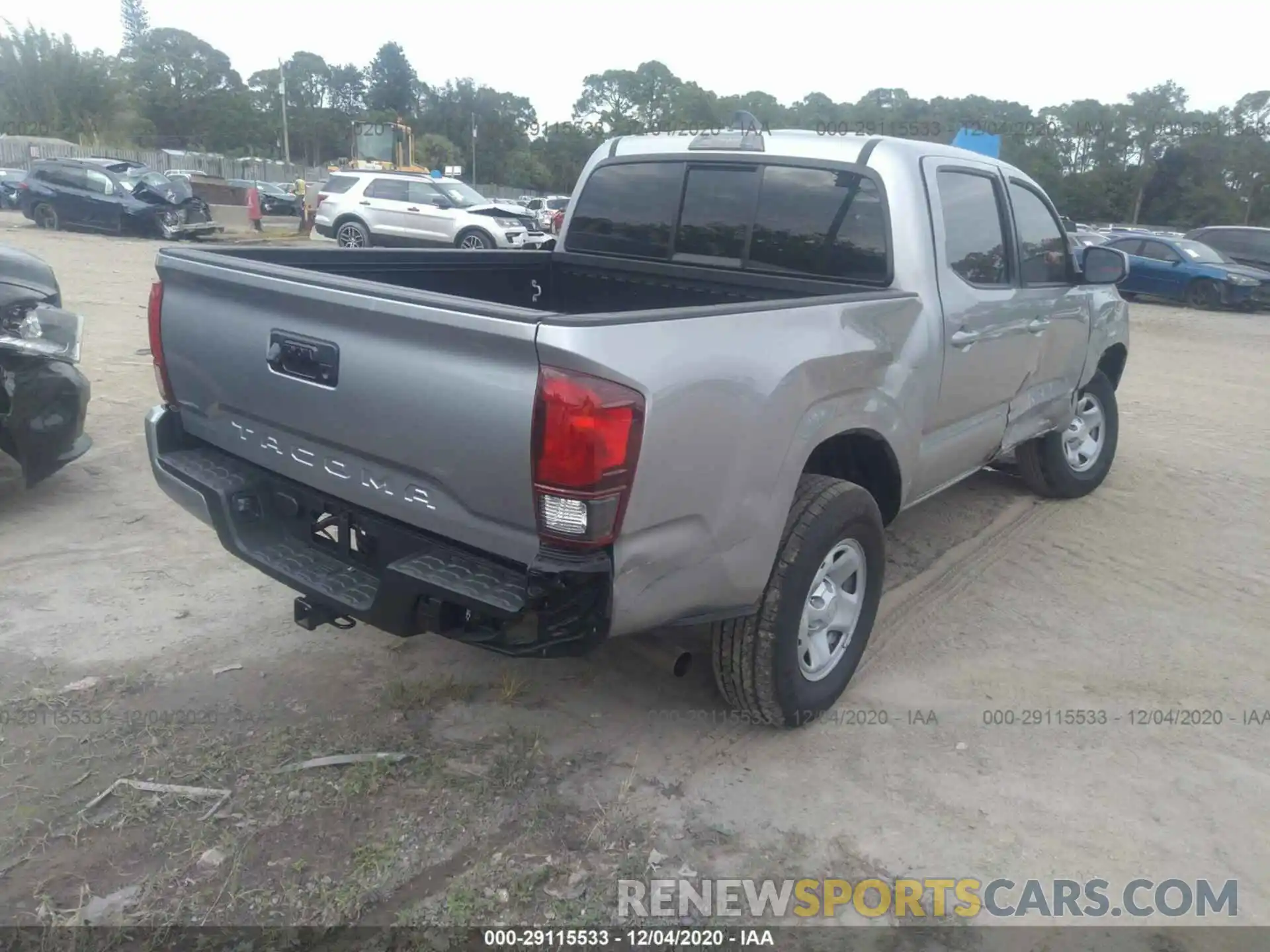 4 Photograph of a damaged car 5TFAX5GN3LX188569 TOYOTA TACOMA 2WD 2020