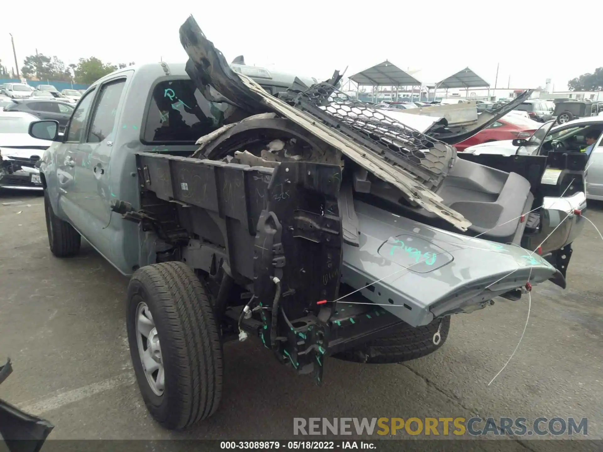 3 Photograph of a damaged car 5TFAX5GN4LX173305 TOYOTA TACOMA 2WD 2020