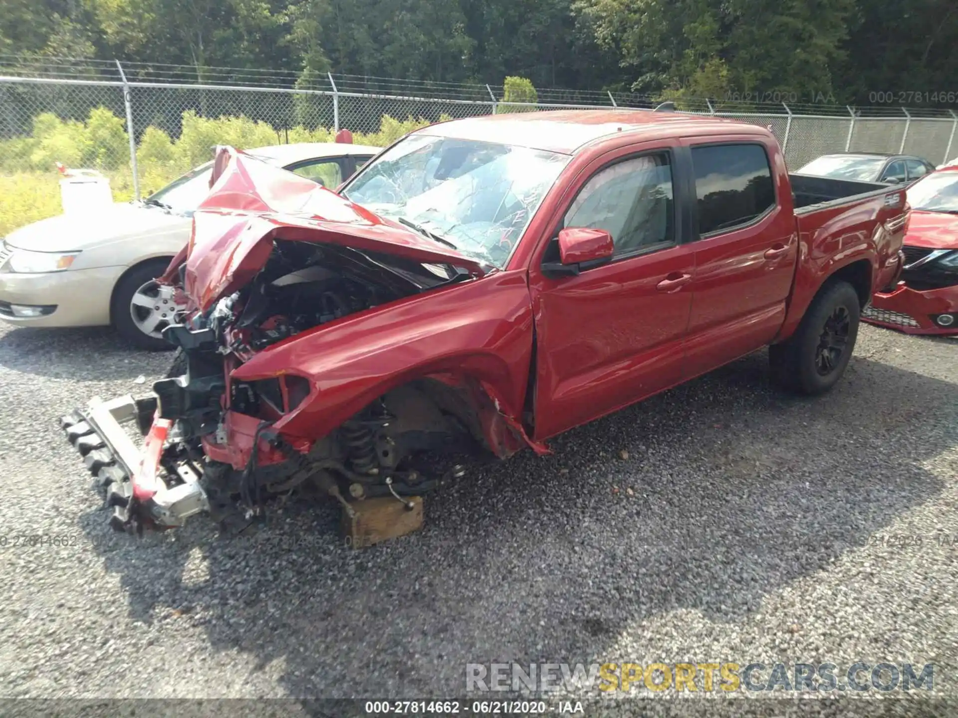 2 Photograph of a damaged car 5TFAX5GN4LX175670 TOYOTA TACOMA 2WD 2020