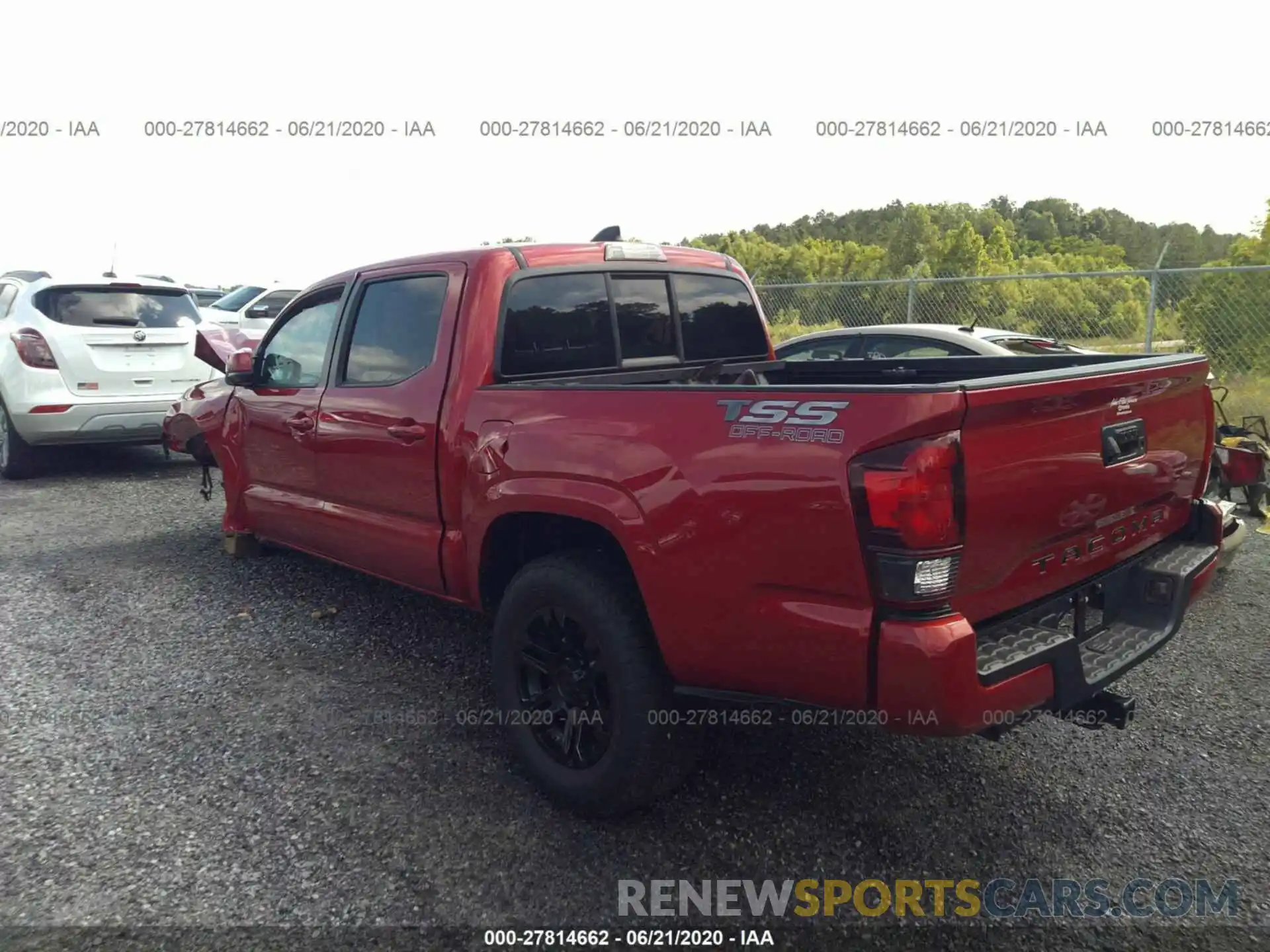 3 Photograph of a damaged car 5TFAX5GN4LX175670 TOYOTA TACOMA 2WD 2020