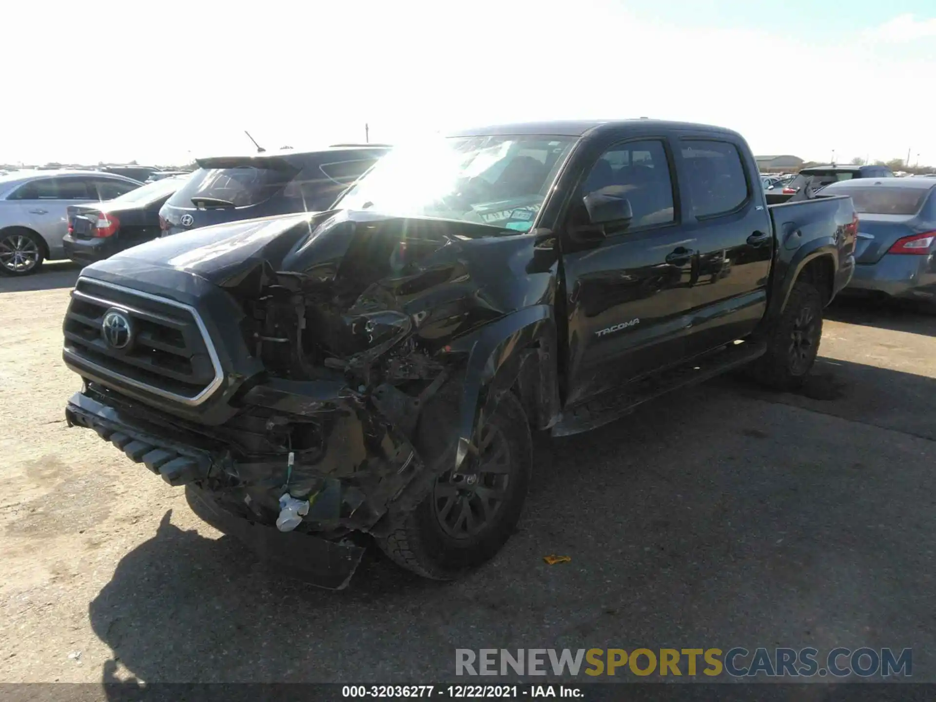 2 Photograph of a damaged car 5TFAX5GN4LX178875 TOYOTA TACOMA 2WD 2020