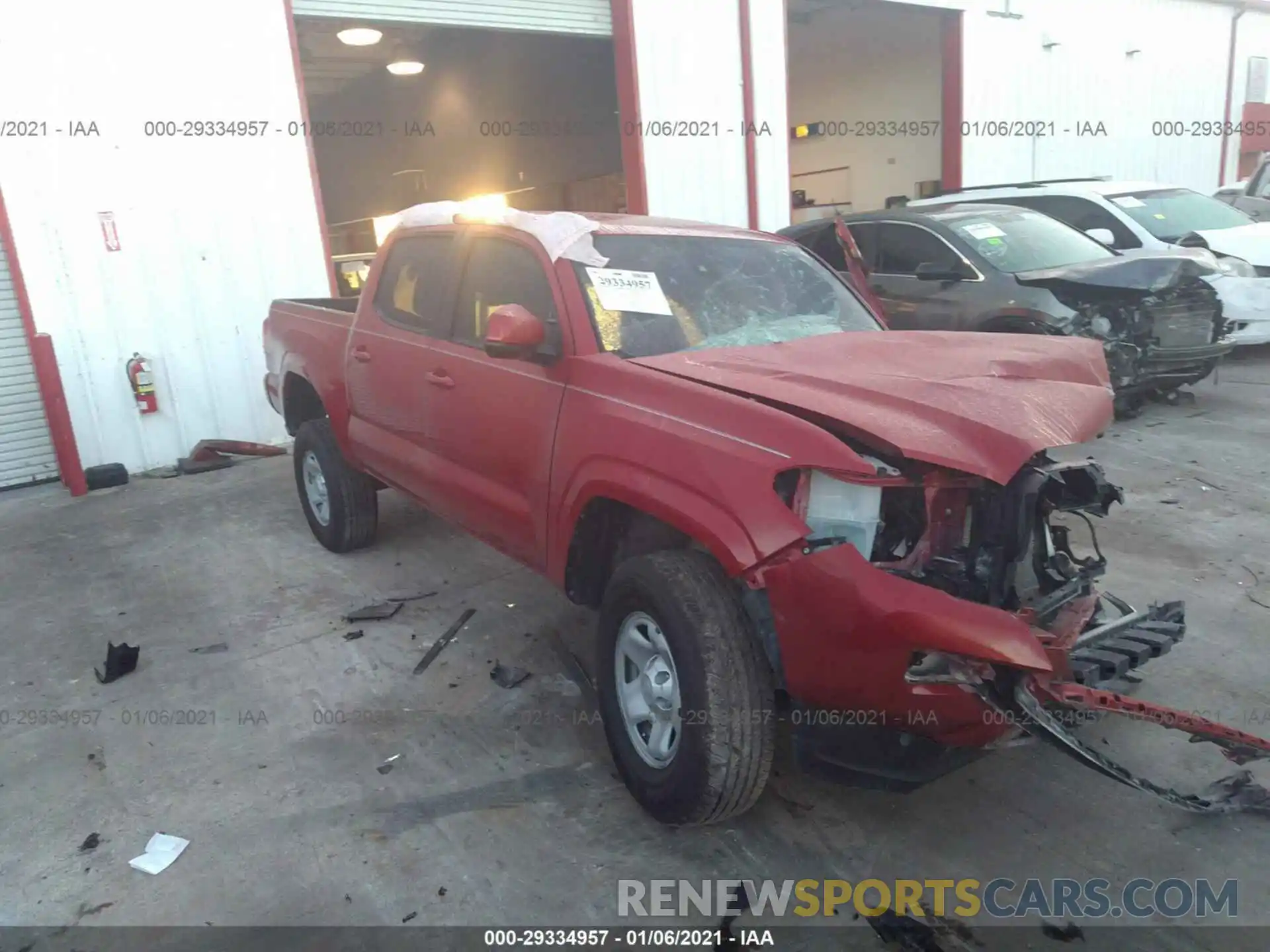 1 Photograph of a damaged car 5TFAX5GN4LX183266 TOYOTA TACOMA 2WD 2020