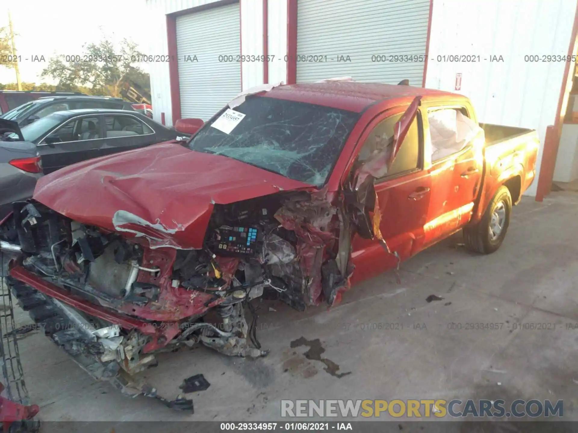 2 Photograph of a damaged car 5TFAX5GN4LX183266 TOYOTA TACOMA 2WD 2020