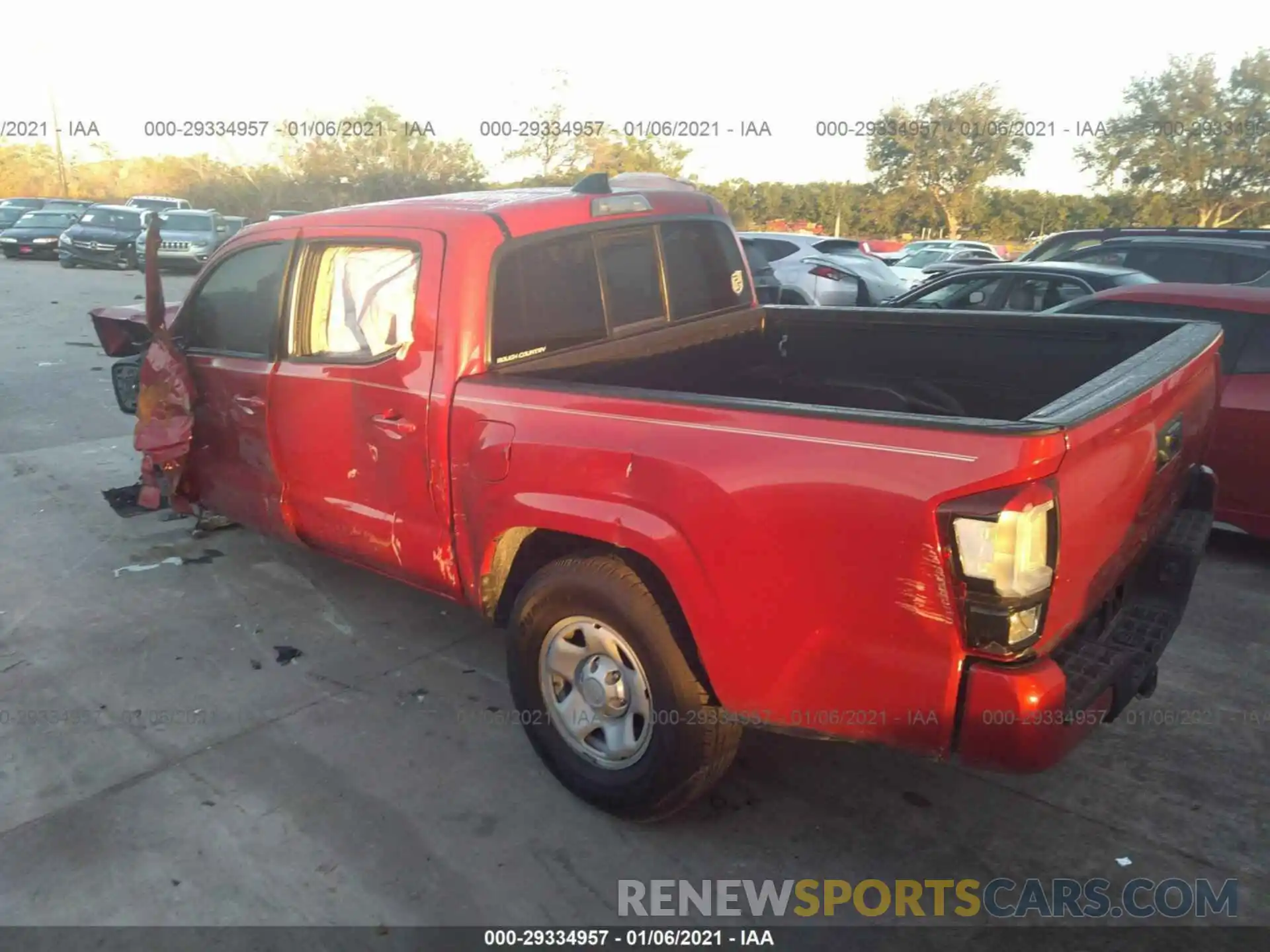 3 Photograph of a damaged car 5TFAX5GN4LX183266 TOYOTA TACOMA 2WD 2020