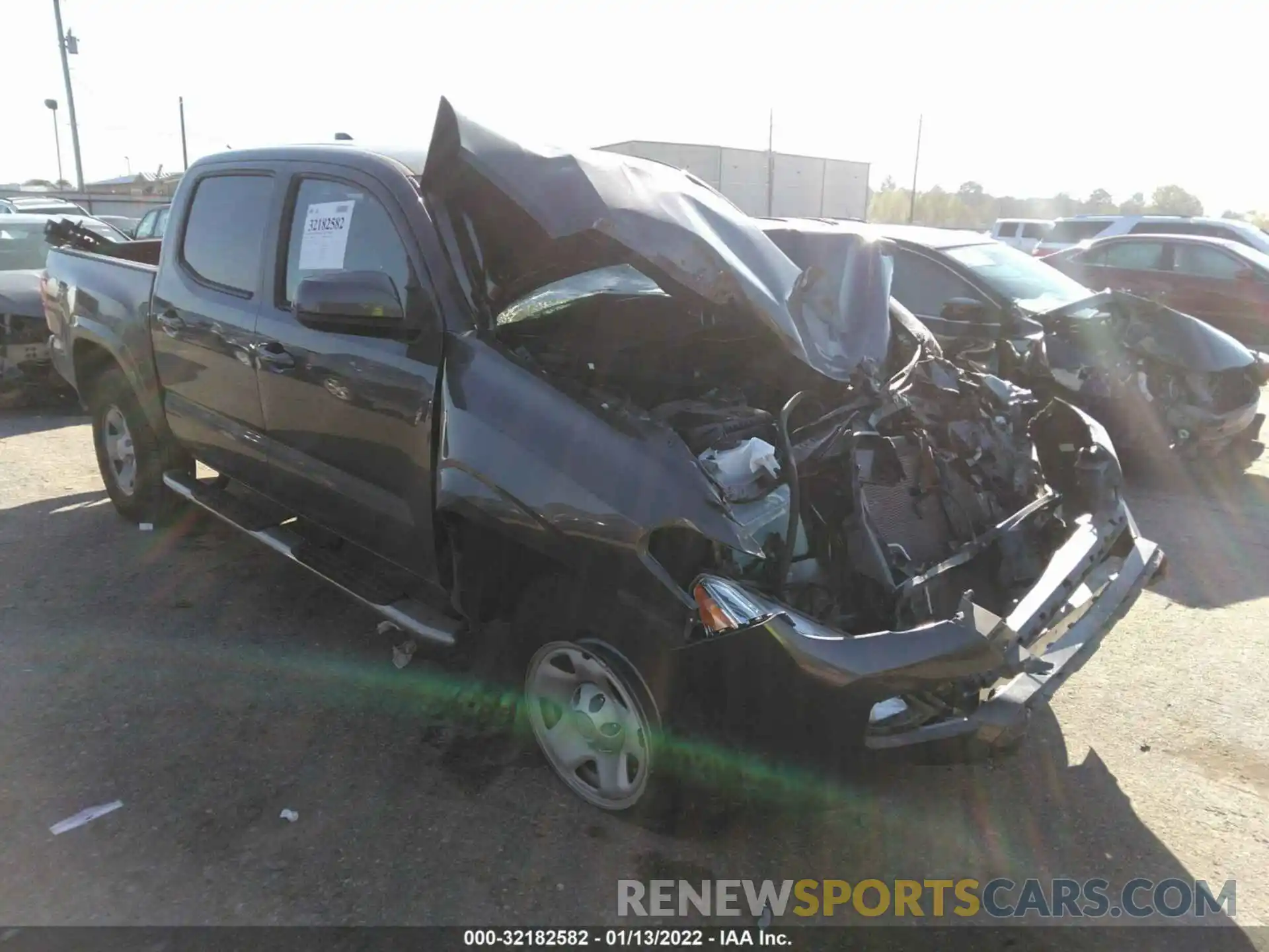 1 Photograph of a damaged car 5TFAX5GN4LX185471 TOYOTA TACOMA 2WD 2020