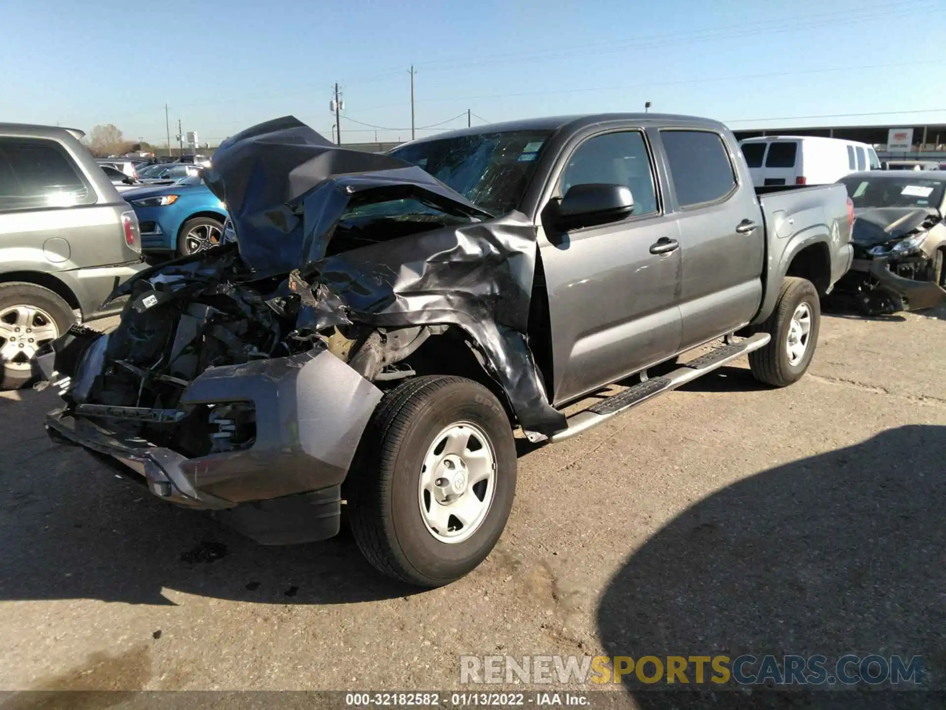 2 Photograph of a damaged car 5TFAX5GN4LX185471 TOYOTA TACOMA 2WD 2020