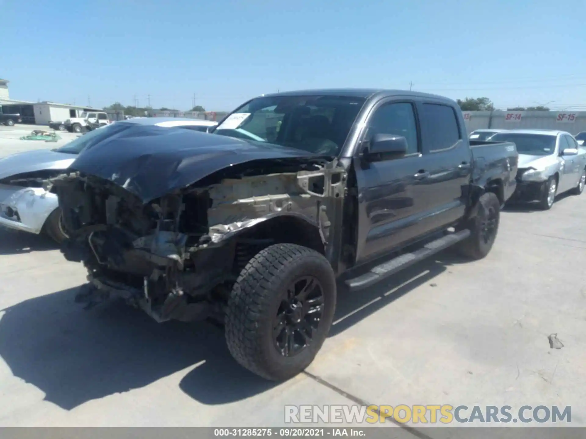 2 Photograph of a damaged car 5TFAX5GN4LX186670 TOYOTA TACOMA 2WD 2020