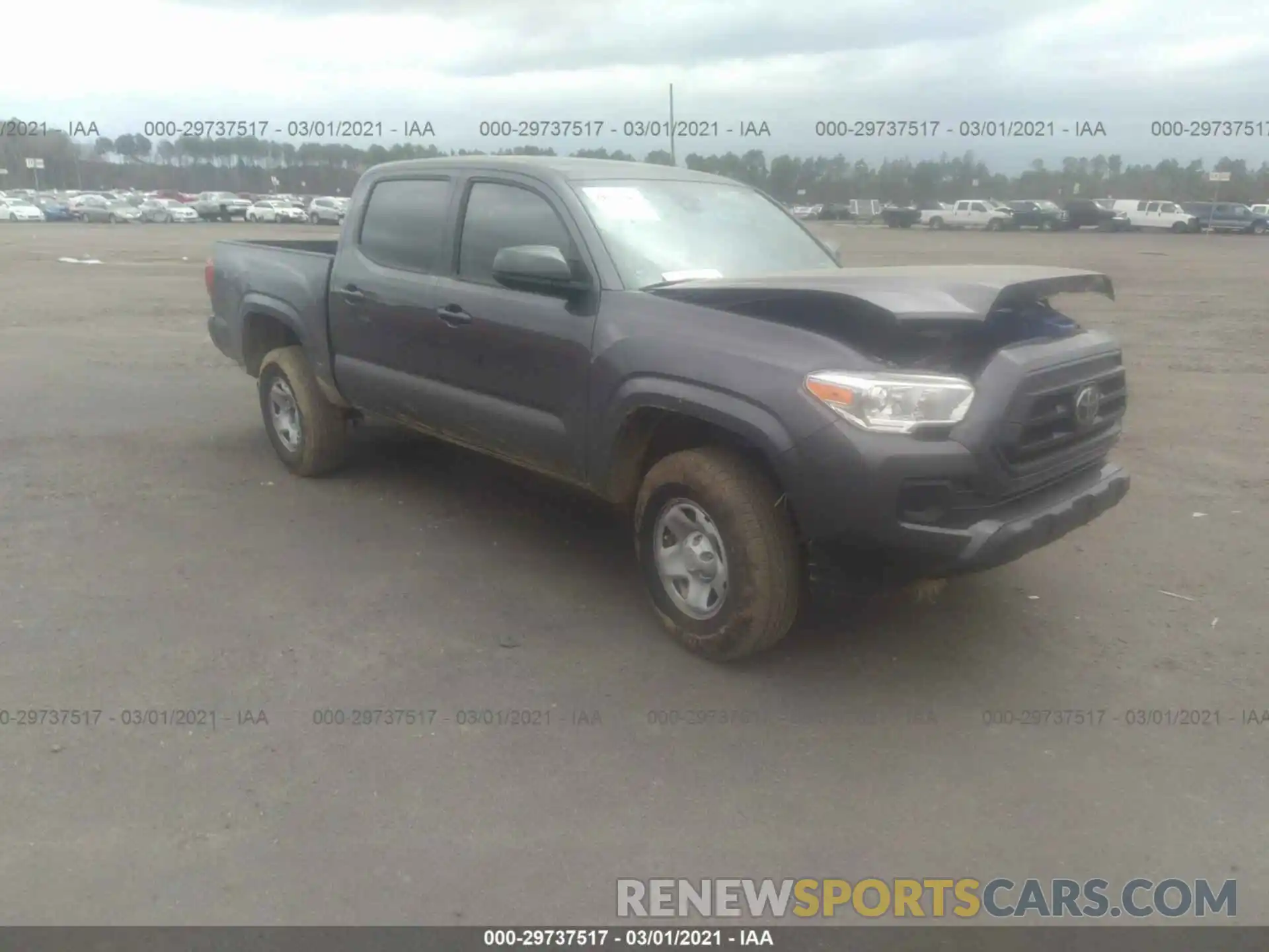 1 Photograph of a damaged car 5TFAX5GN5LX168596 TOYOTA TACOMA 2WD 2020