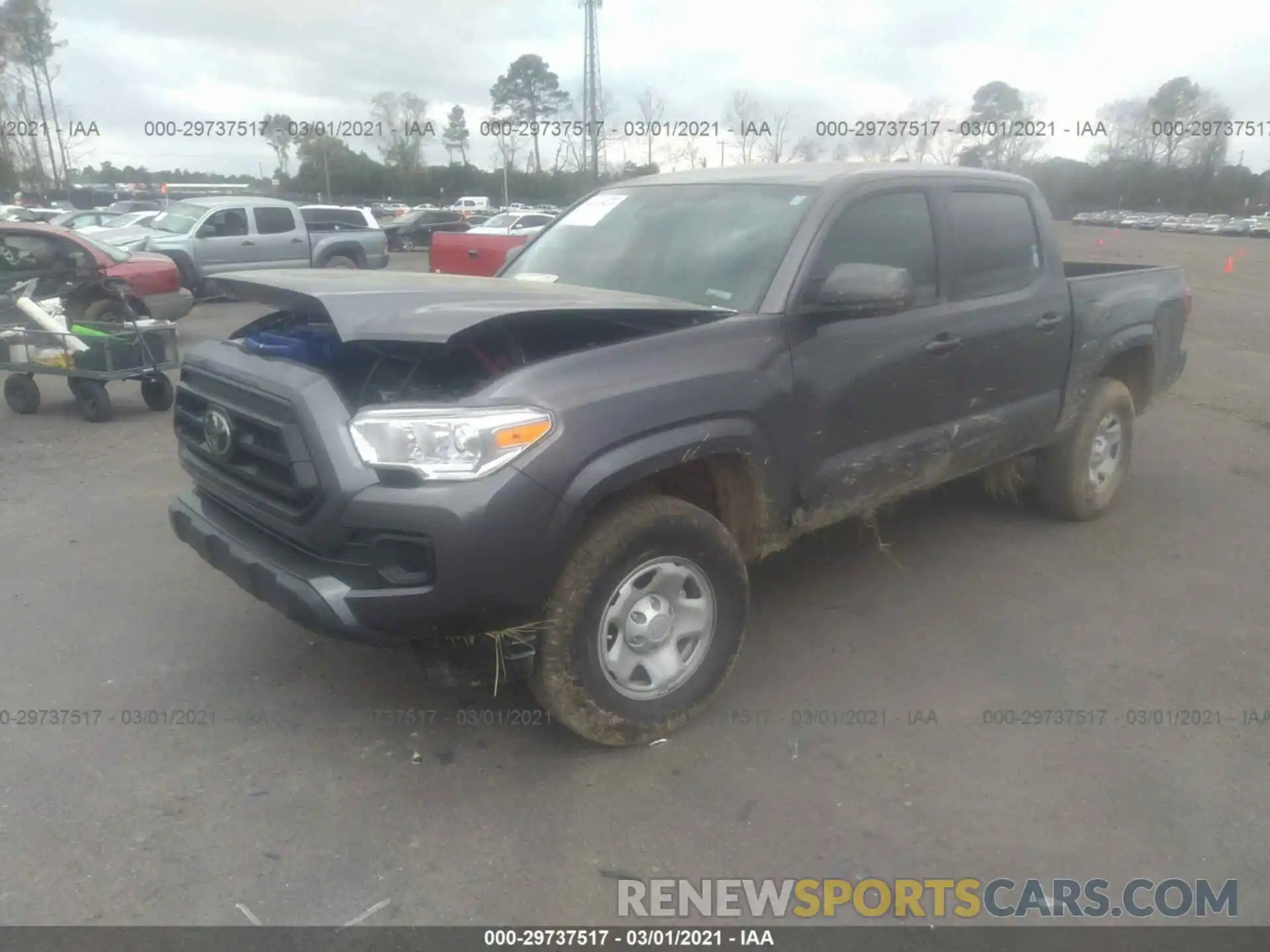 2 Photograph of a damaged car 5TFAX5GN5LX168596 TOYOTA TACOMA 2WD 2020