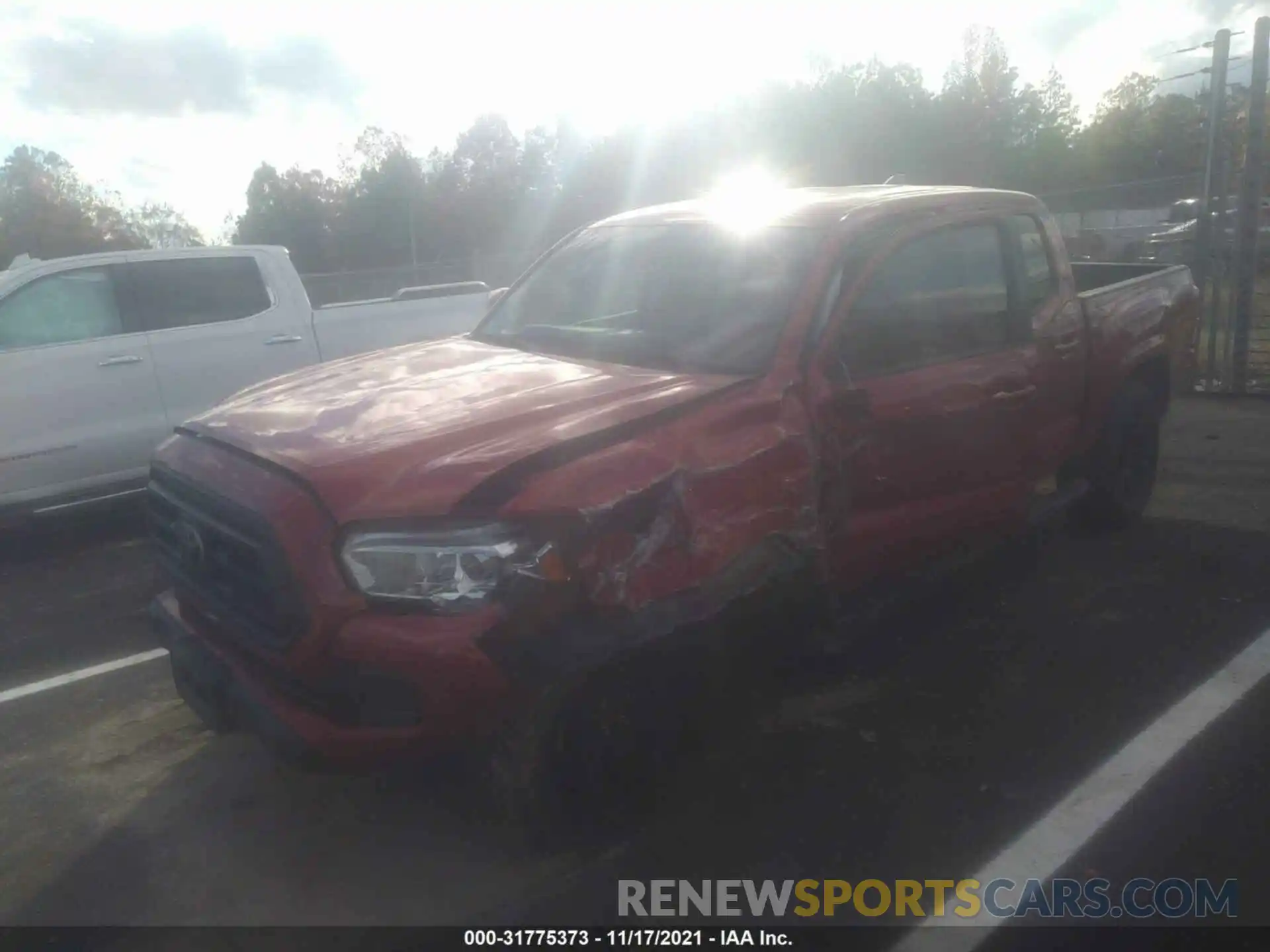 2 Photograph of a damaged car 5TFAX5GN5LX171708 TOYOTA TACOMA 2WD 2020