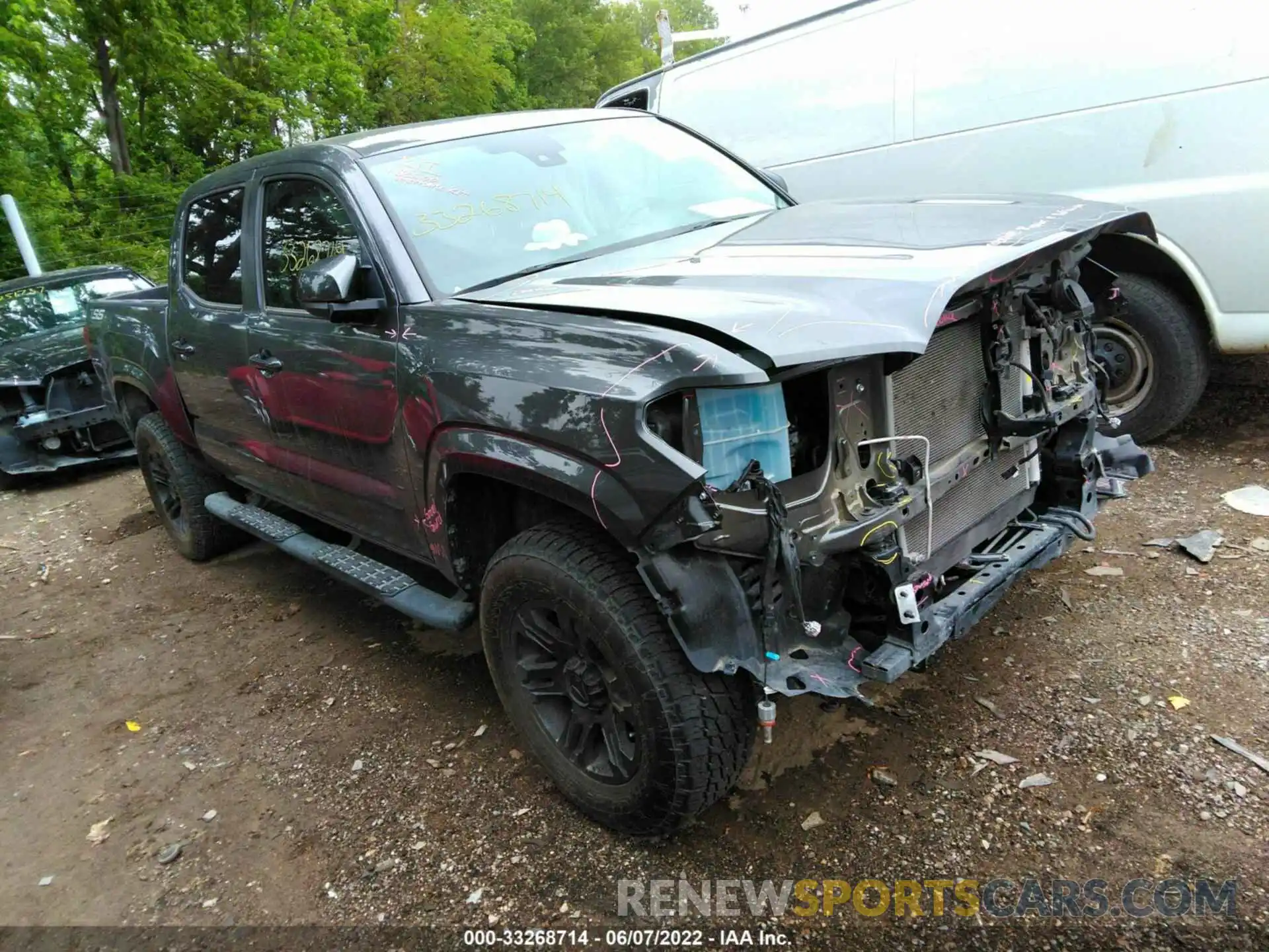 1 Photograph of a damaged car 5TFAX5GN5LX174818 TOYOTA TACOMA 2WD 2020