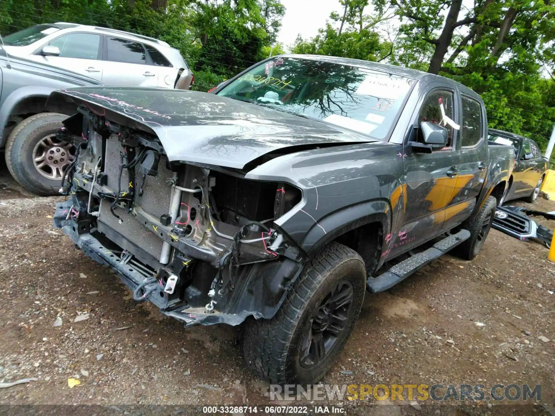 2 Photograph of a damaged car 5TFAX5GN5LX174818 TOYOTA TACOMA 2WD 2020