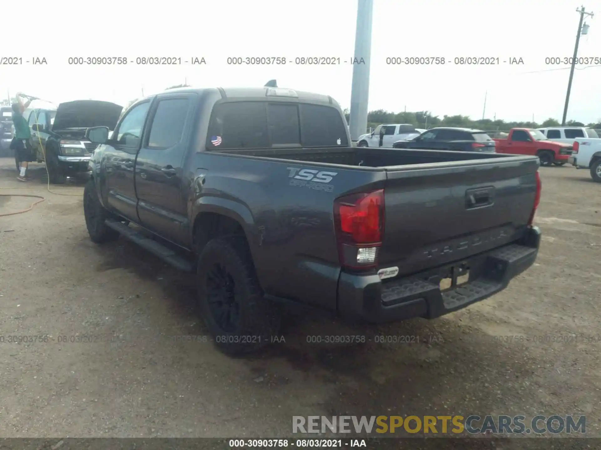 3 Photograph of a damaged car 5TFAX5GN5LX174950 TOYOTA TACOMA 2WD 2020