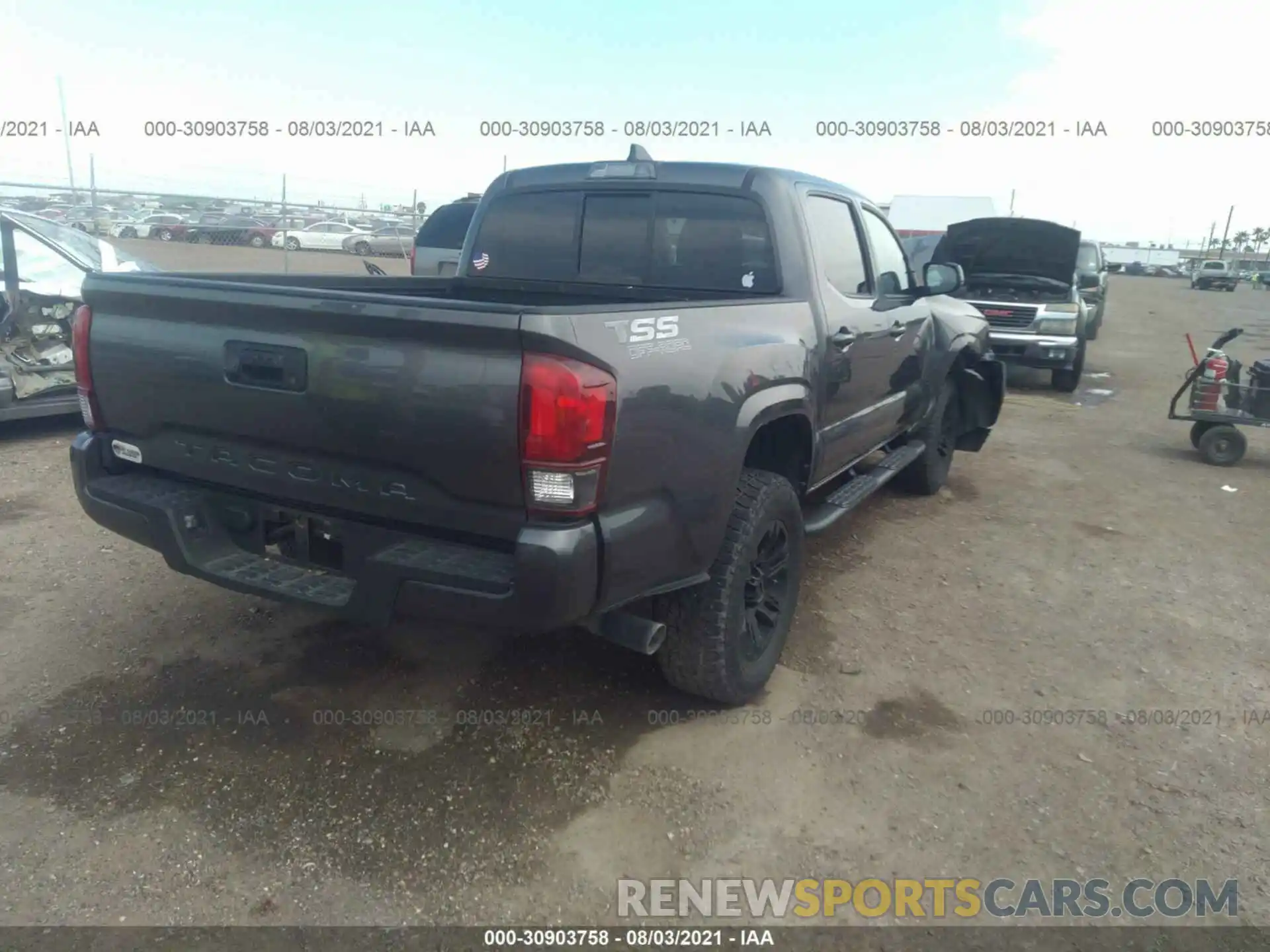 4 Photograph of a damaged car 5TFAX5GN5LX174950 TOYOTA TACOMA 2WD 2020