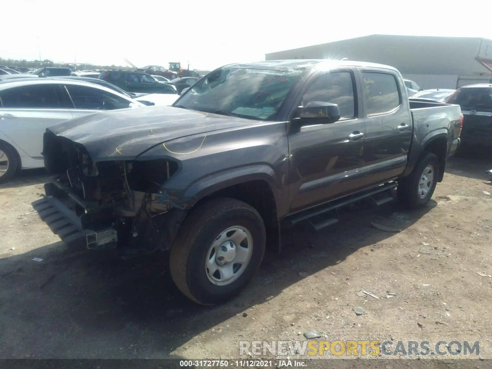 2 Photograph of a damaged car 5TFAX5GN5LX175466 TOYOTA TACOMA 2WD 2020