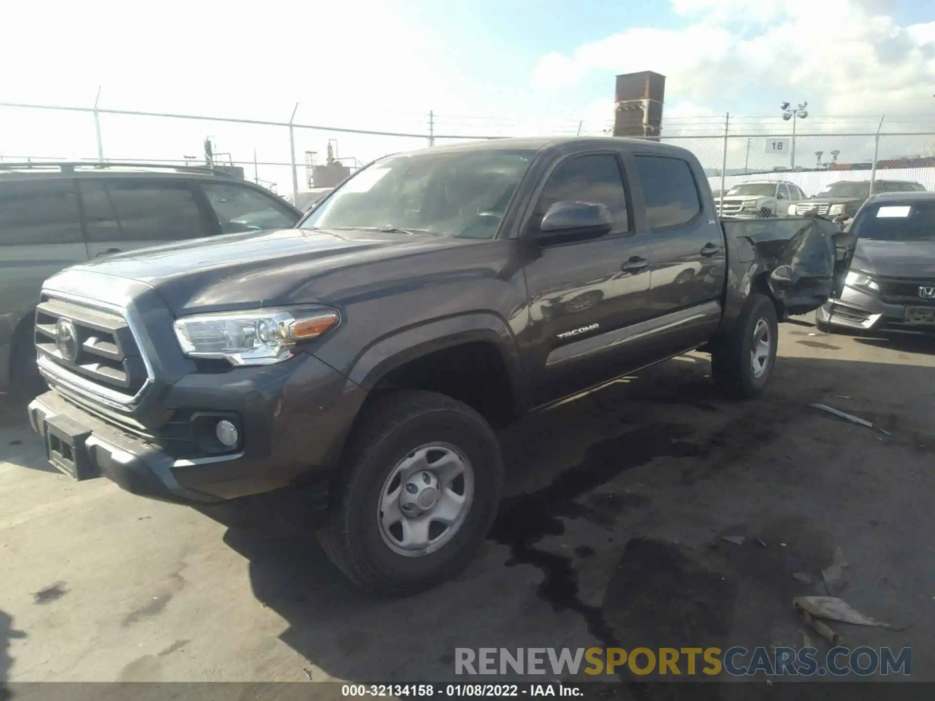 2 Photograph of a damaged car 5TFAX5GN5LX181879 TOYOTA TACOMA 2WD 2020