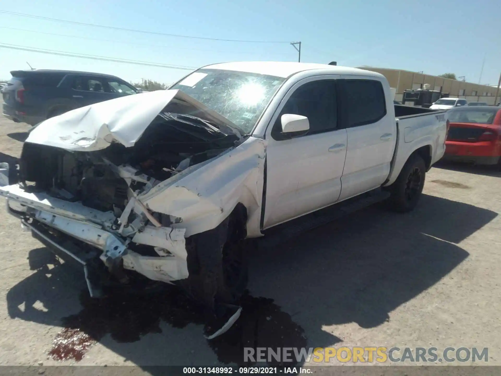 2 Photograph of a damaged car 5TFAX5GN5LX184216 TOYOTA TACOMA 2WD 2020