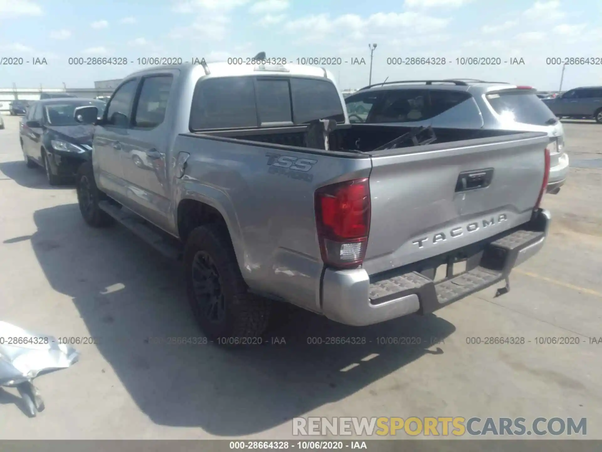 3 Photograph of a damaged car 5TFAX5GN6LX170793 TOYOTA TACOMA 2WD 2020