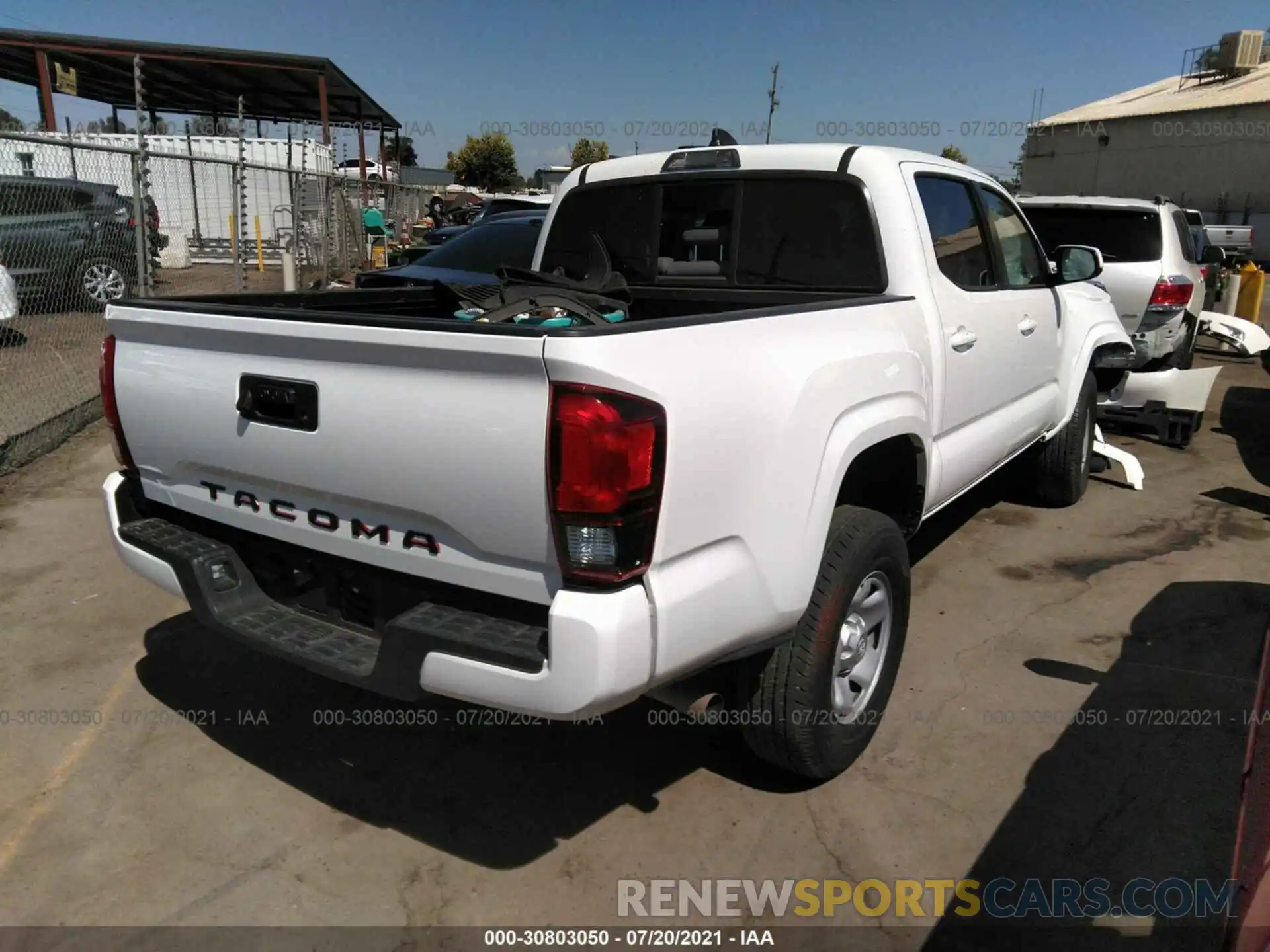 4 Photograph of a damaged car 5TFAX5GN6LX173743 TOYOTA TACOMA 2WD 2020