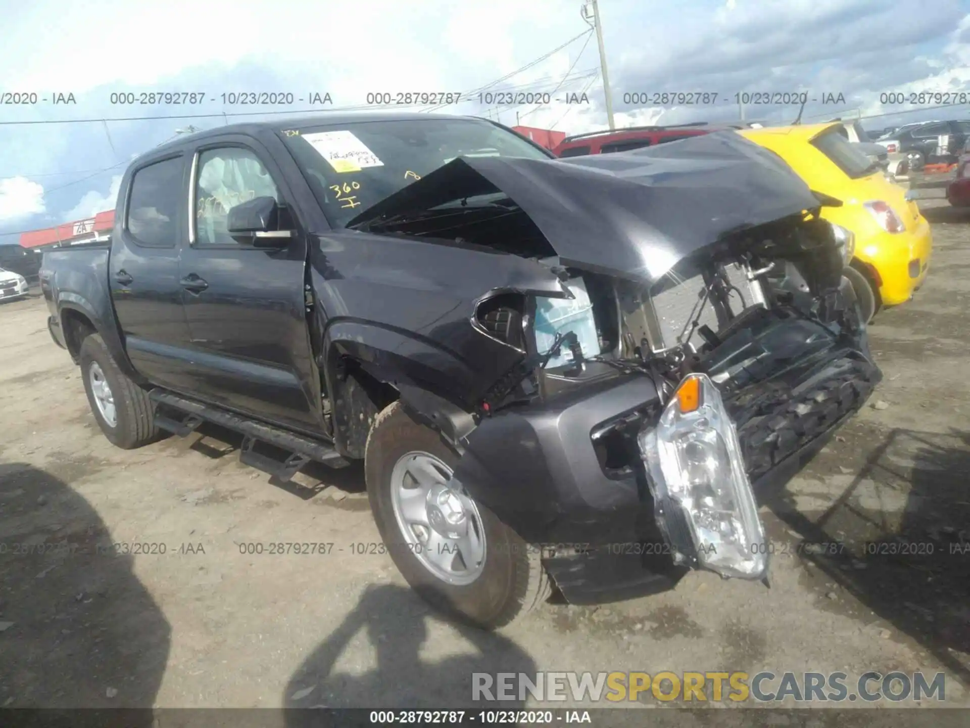 1 Photograph of a damaged car 5TFAX5GN6LX174231 TOYOTA TACOMA 2WD 2020