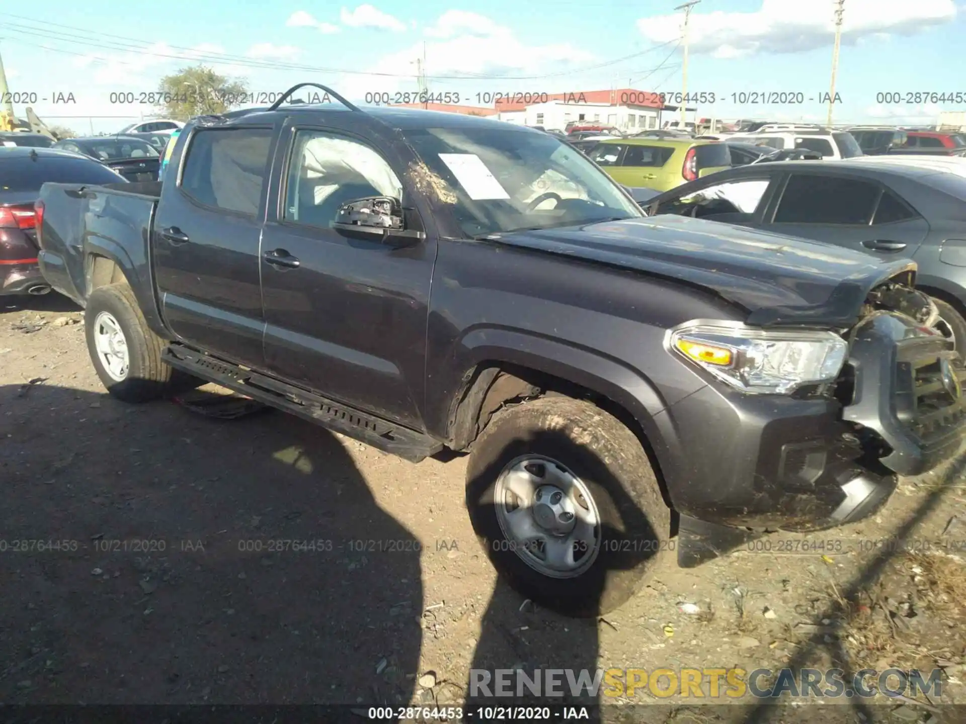 1 Photograph of a damaged car 5TFAX5GN6LX176643 TOYOTA TACOMA 2WD 2020