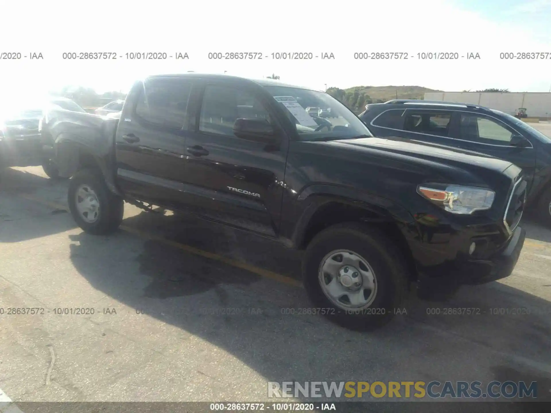 1 Photograph of a damaged car 5TFAX5GN6LX178179 TOYOTA TACOMA 2WD 2020