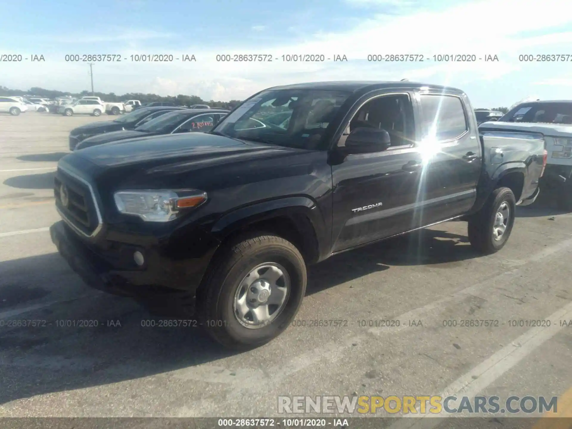 2 Photograph of a damaged car 5TFAX5GN6LX178179 TOYOTA TACOMA 2WD 2020