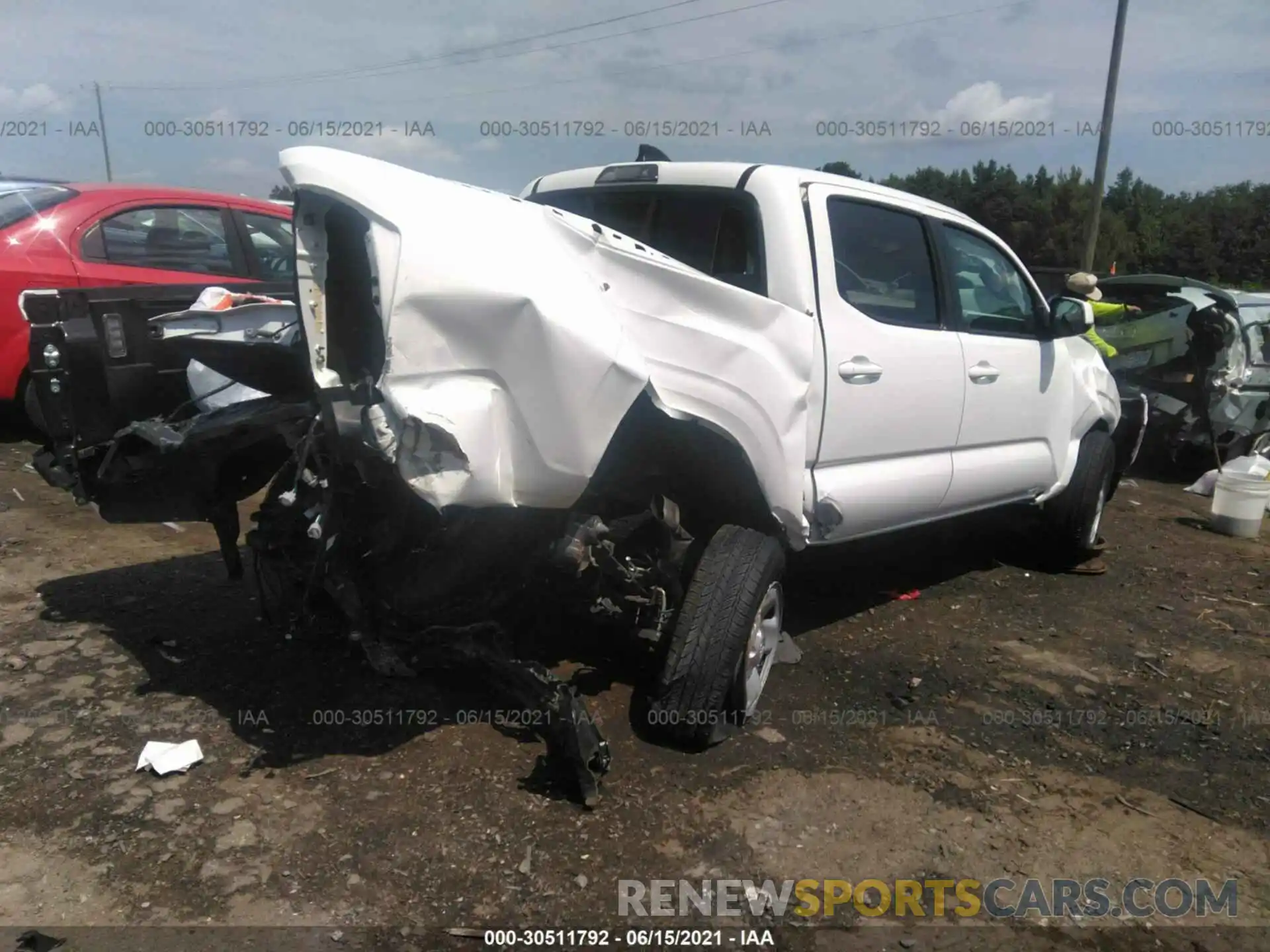 4 Photograph of a damaged car 5TFAX5GN6LX178599 TOYOTA TACOMA 2WD 2020