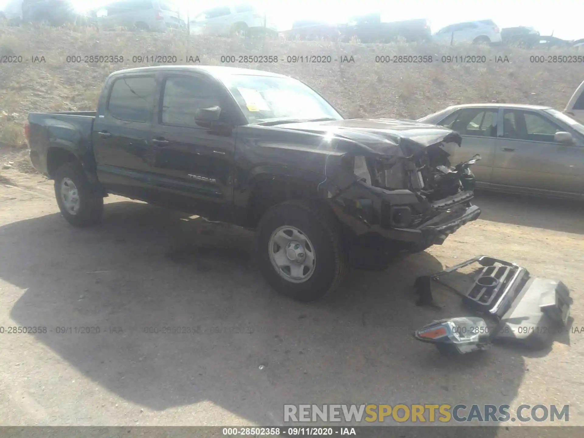 1 Photograph of a damaged car 5TFAX5GN6LX180644 TOYOTA TACOMA 2WD 2020