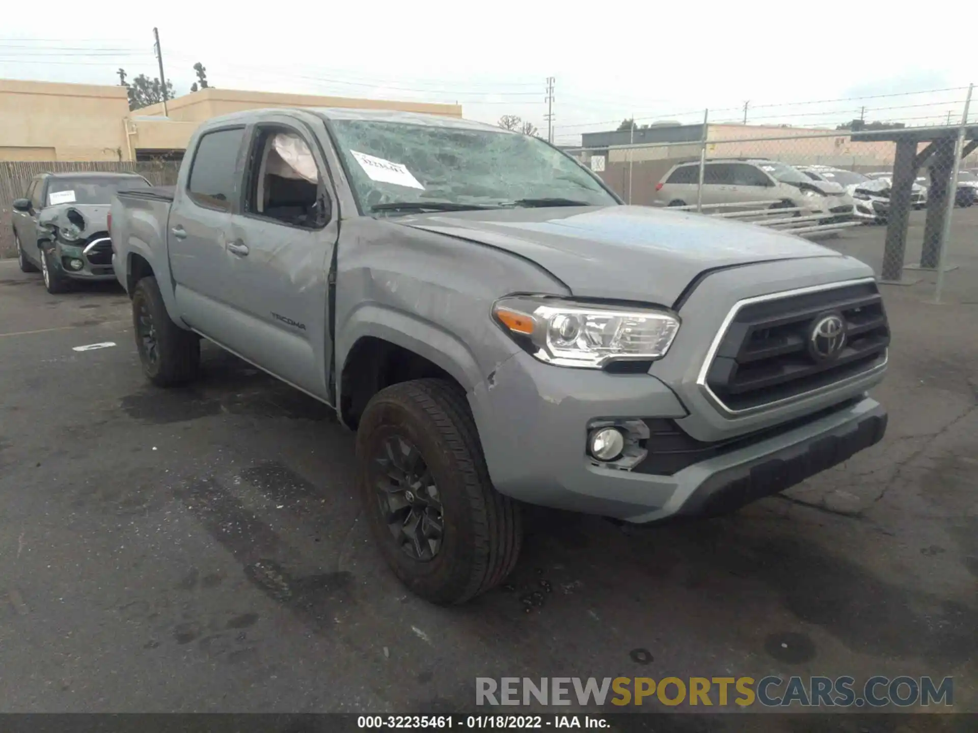 1 Photograph of a damaged car 5TFAX5GN6LX183639 TOYOTA TACOMA 2WD 2020